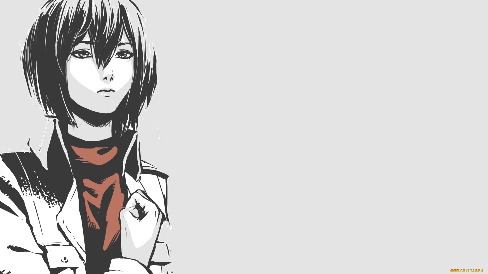 аниме, shingeki, no, kyojin, микаса