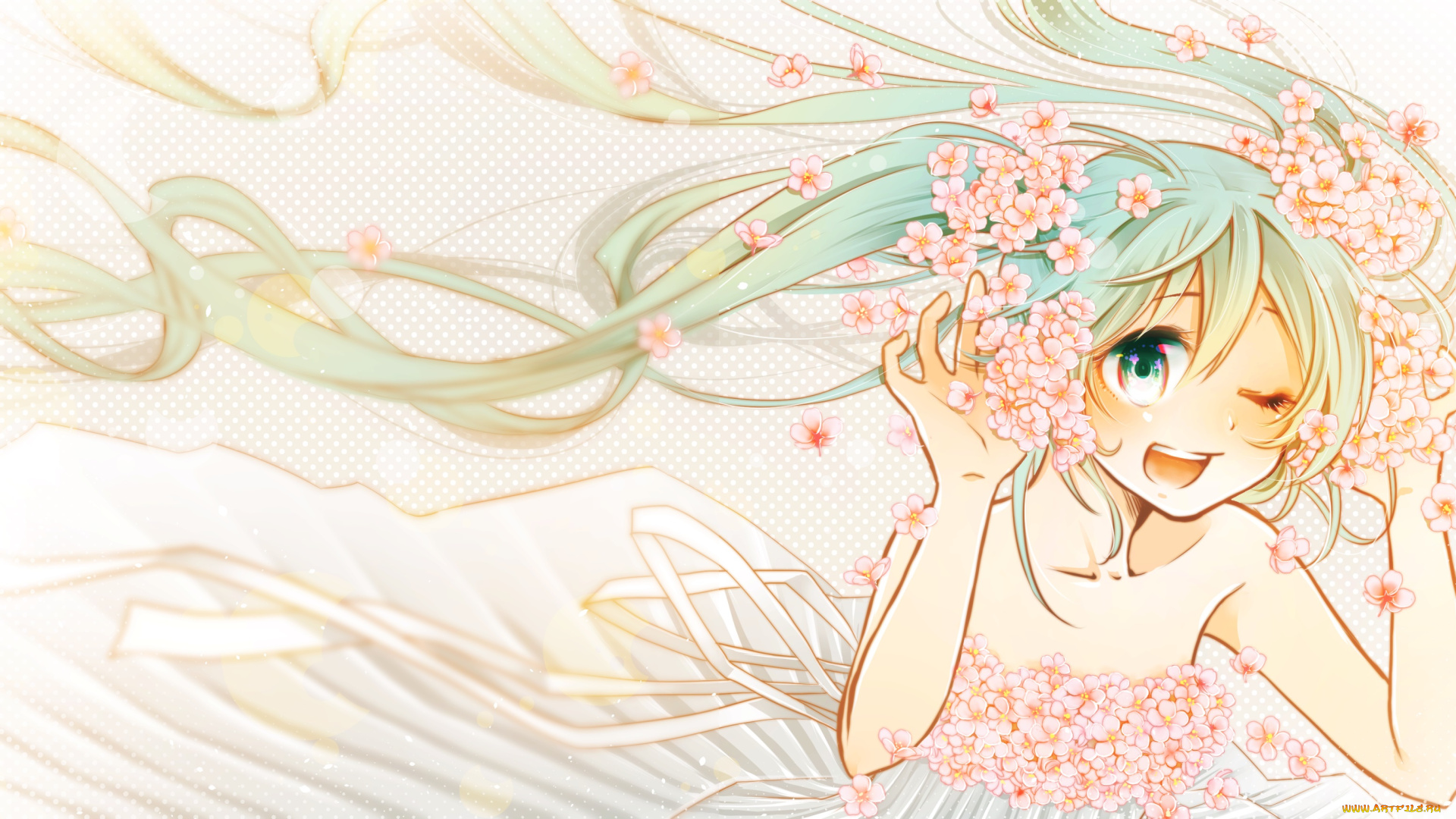 аниме, vocaloid, девочка