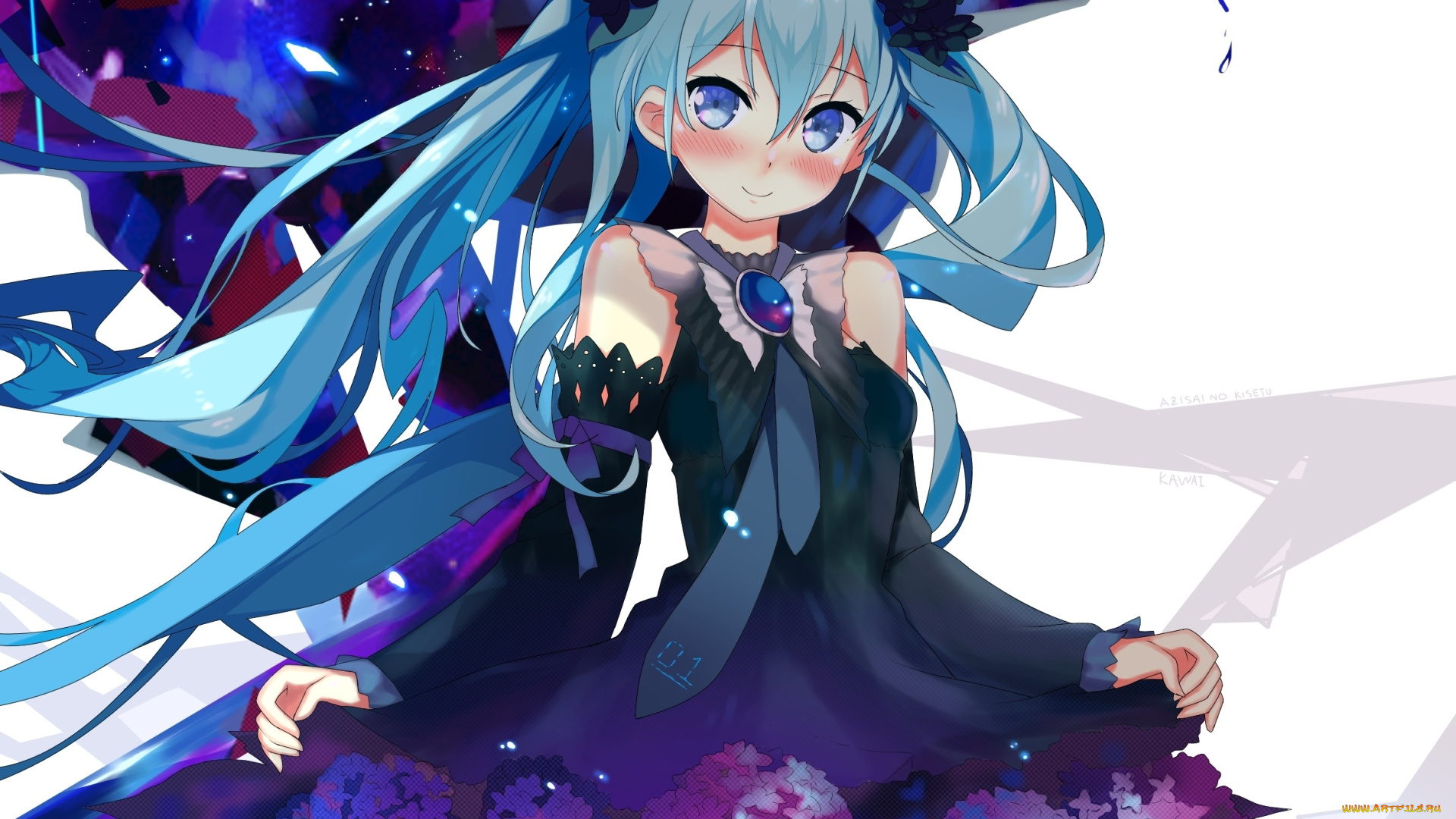 аниме, vocaloid, девочка