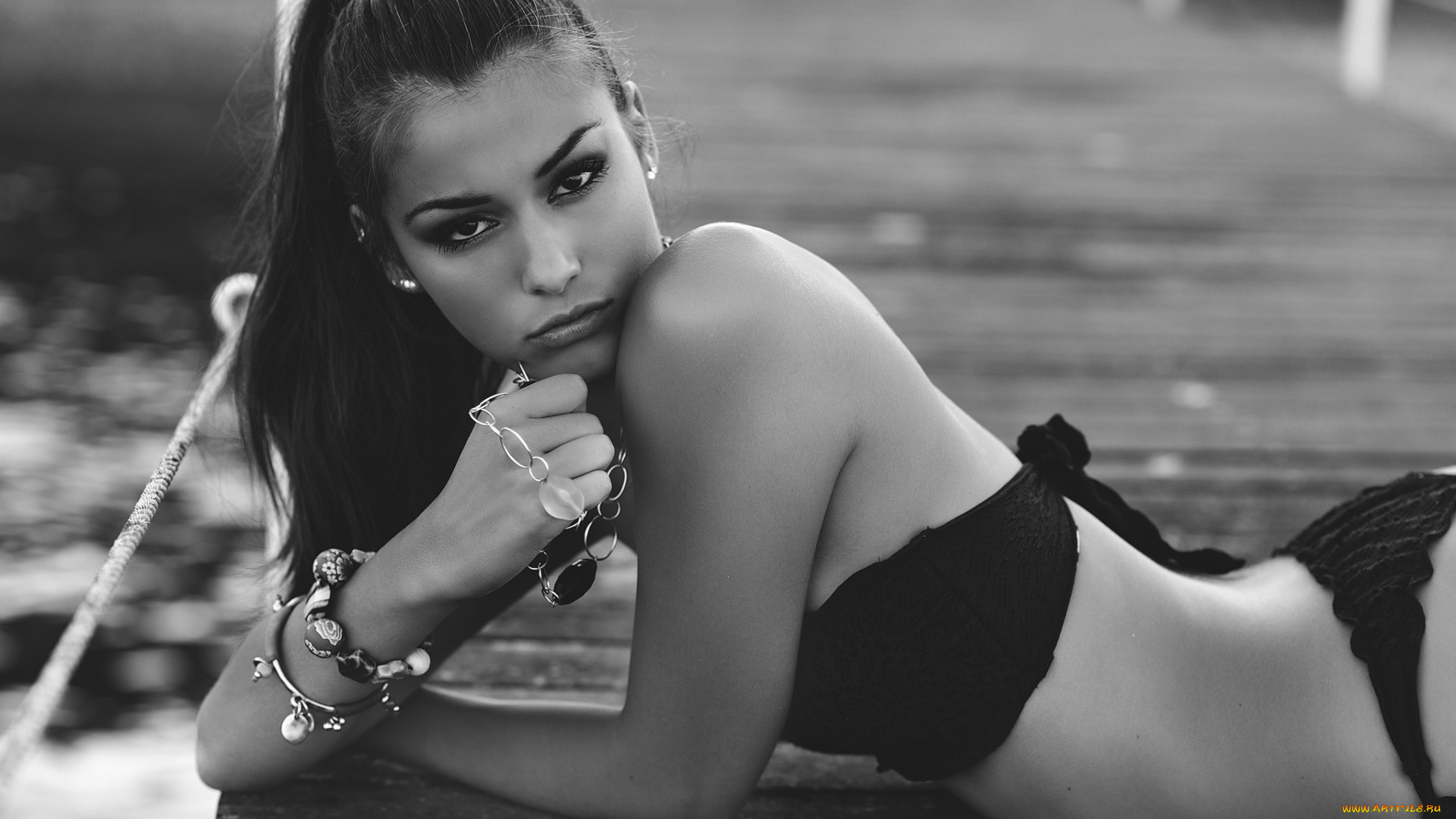 девушки, -unsort, , Черно-белые, обои, anita