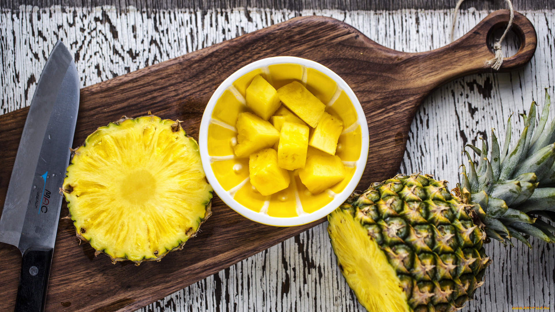 еда, ананас, фрукт