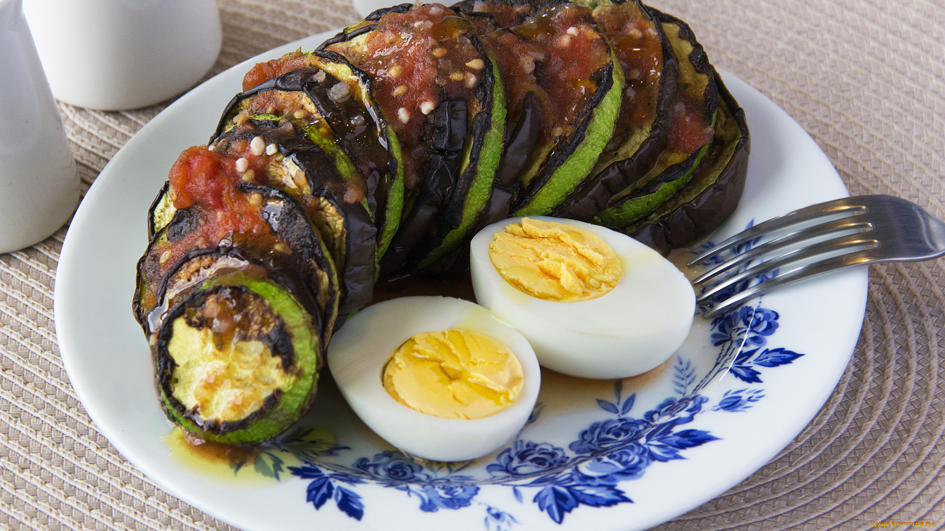 еда, мясные, блюда, кабачок, яйца