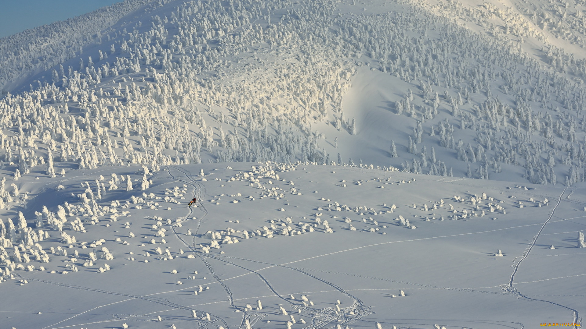 природа, горы, снег, зима