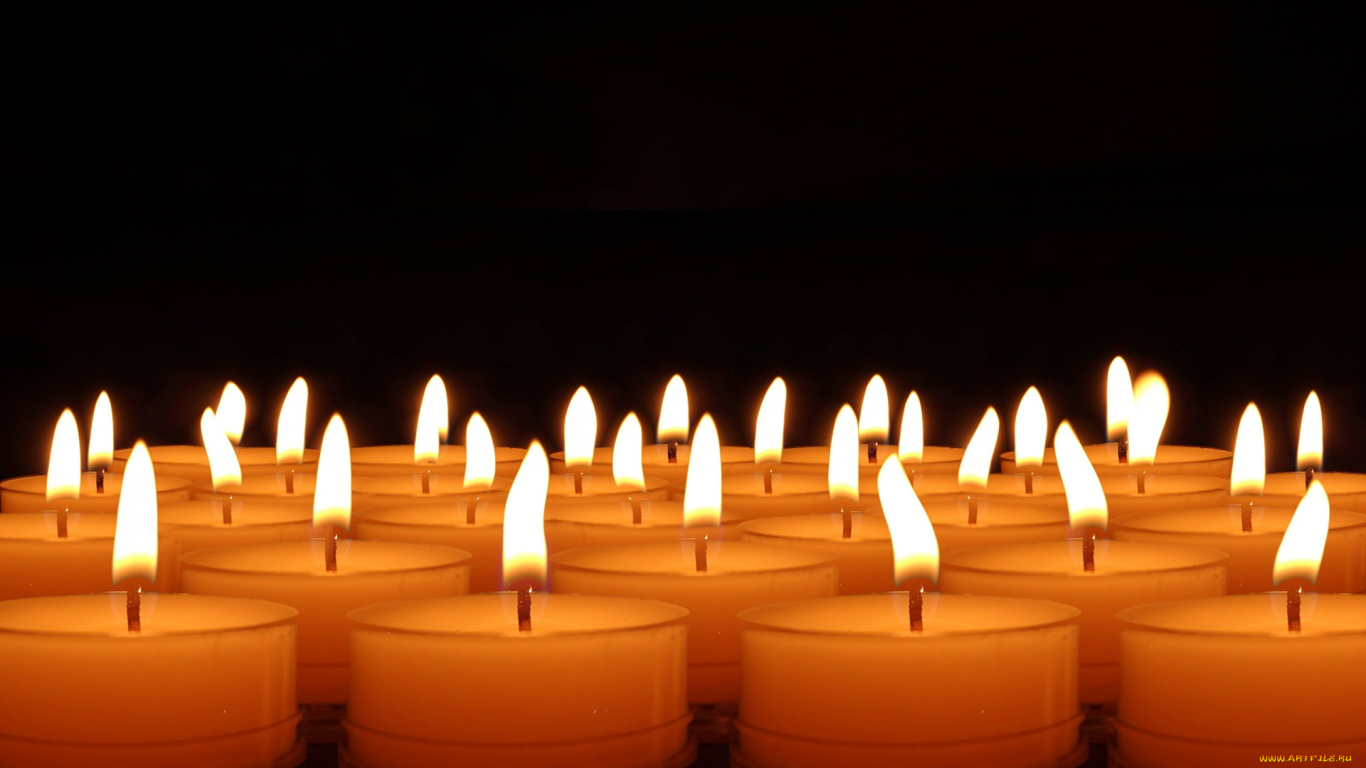 разное, свечи, огоньки, много