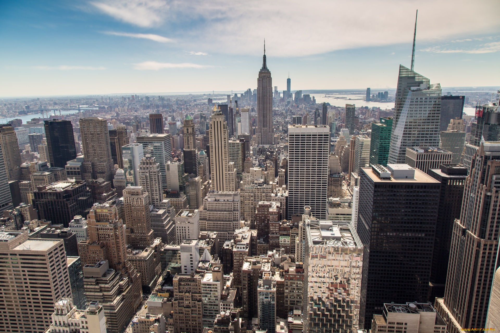 города, нью-йорк, , сша, дома, город