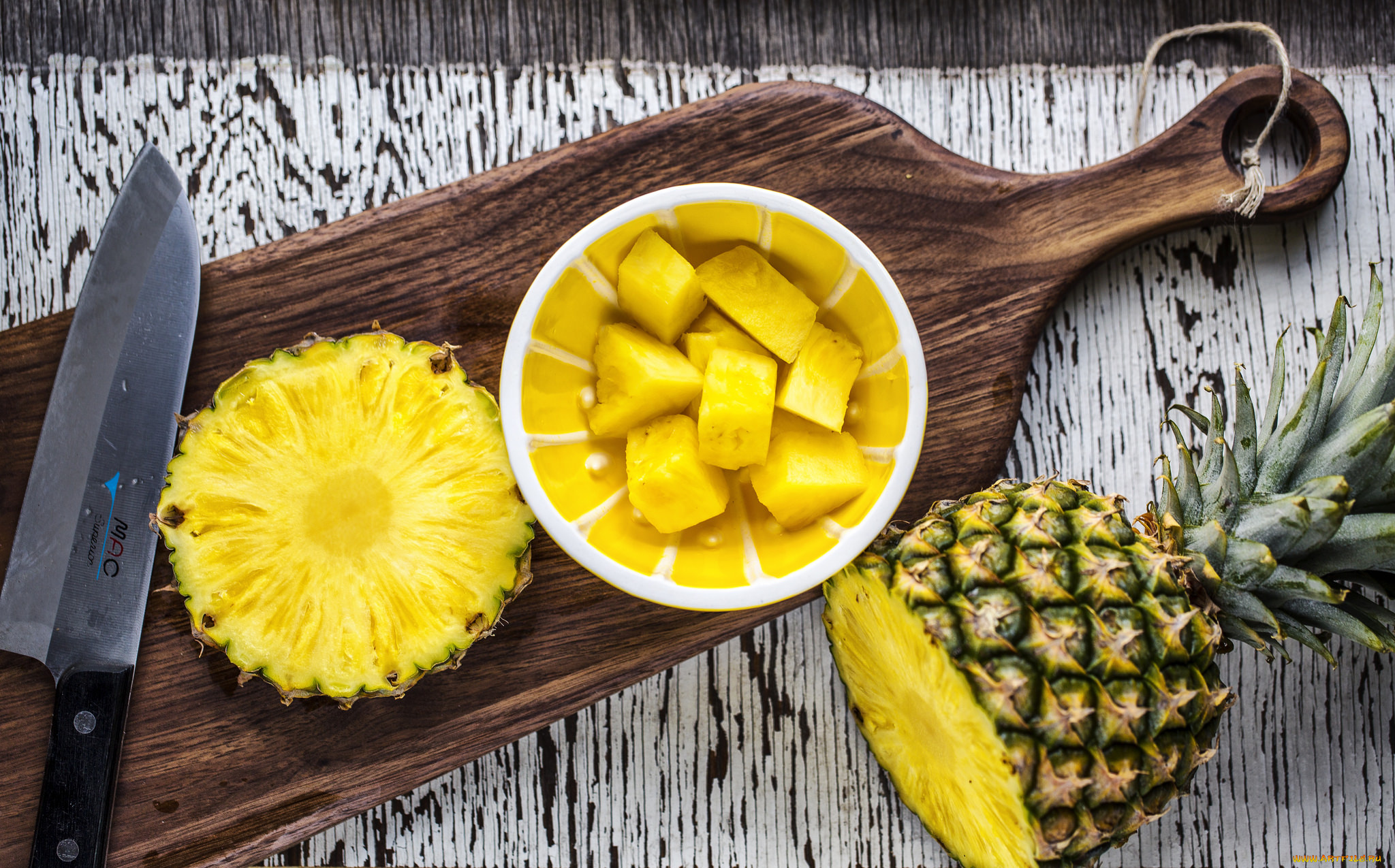 еда, ананас, фрукт