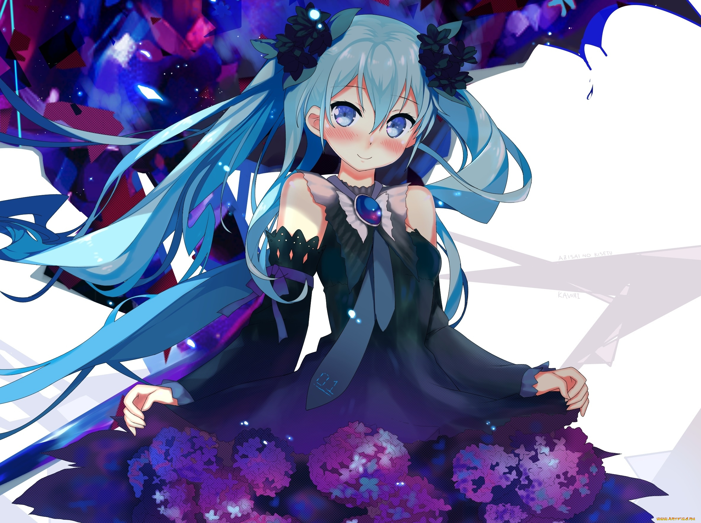 аниме, vocaloid, девочка