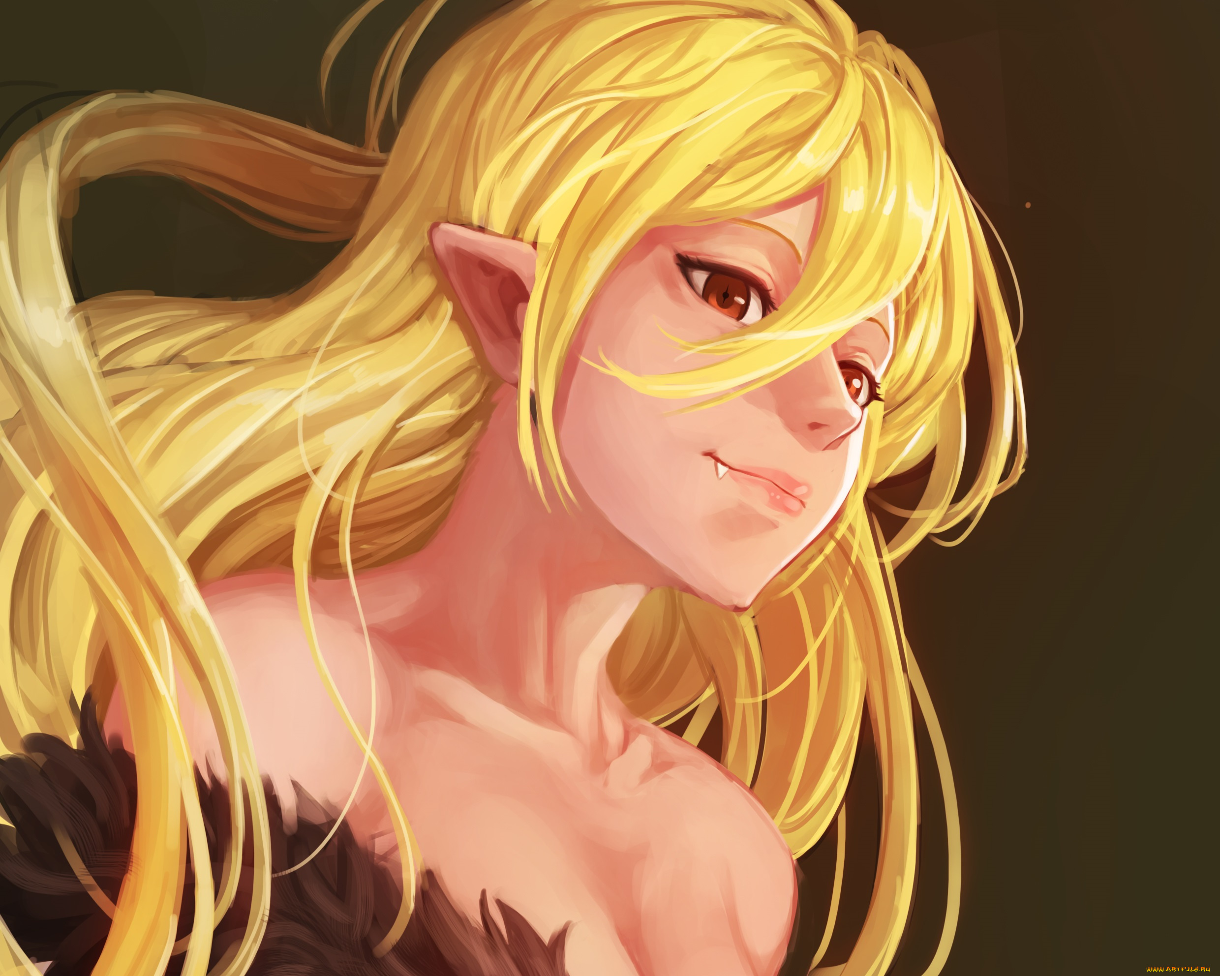 аниме, bakemonogatari, девушка