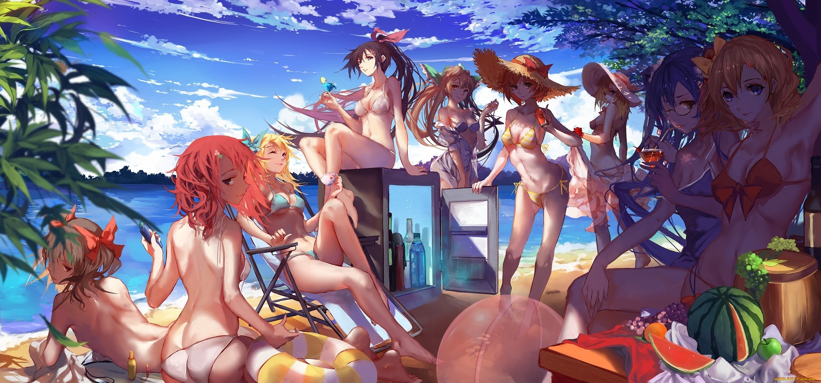 love, live, , school, idol, project, аниме, девушки, фон, взгляд