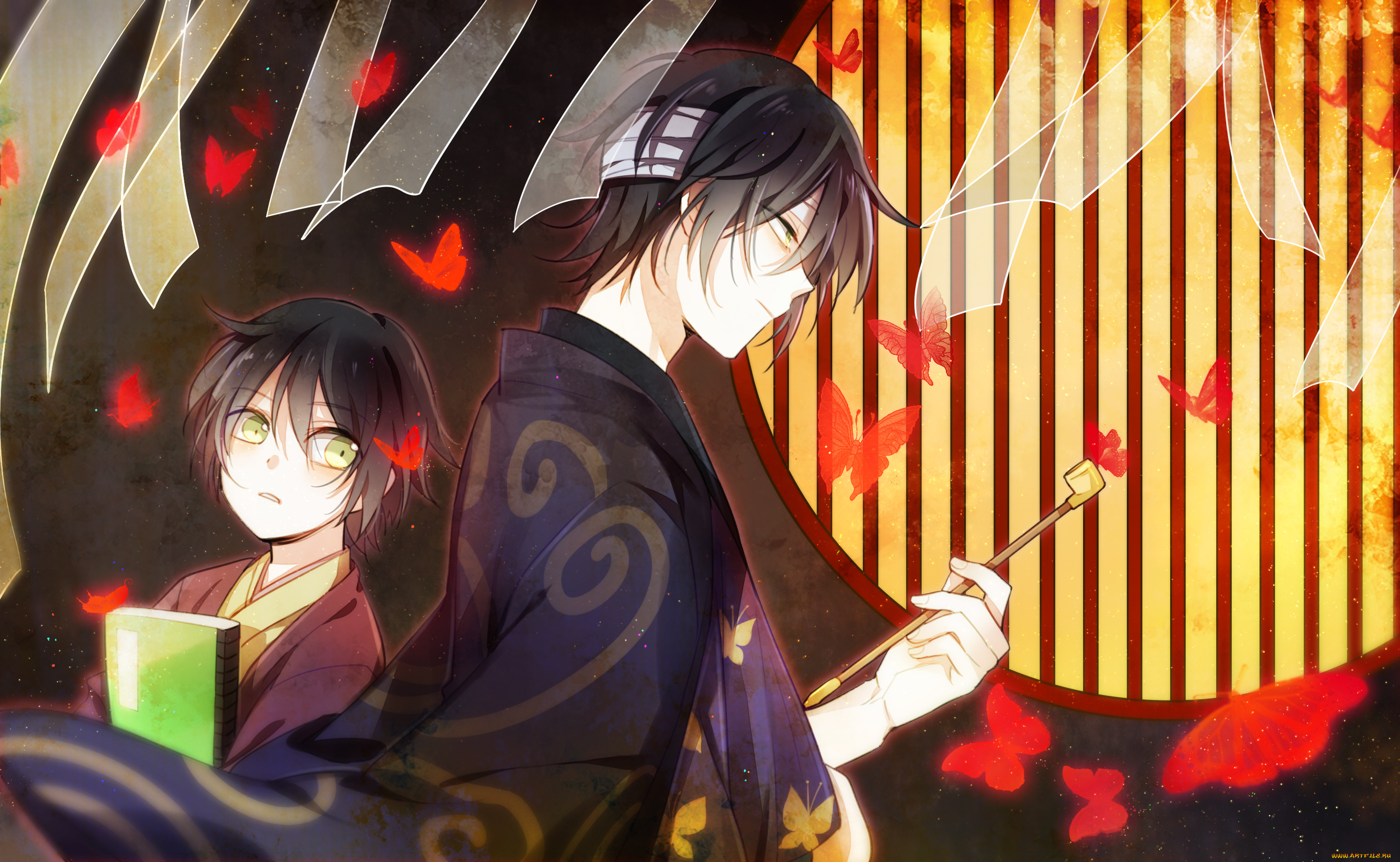 аниме, gintama, гинтама, парни