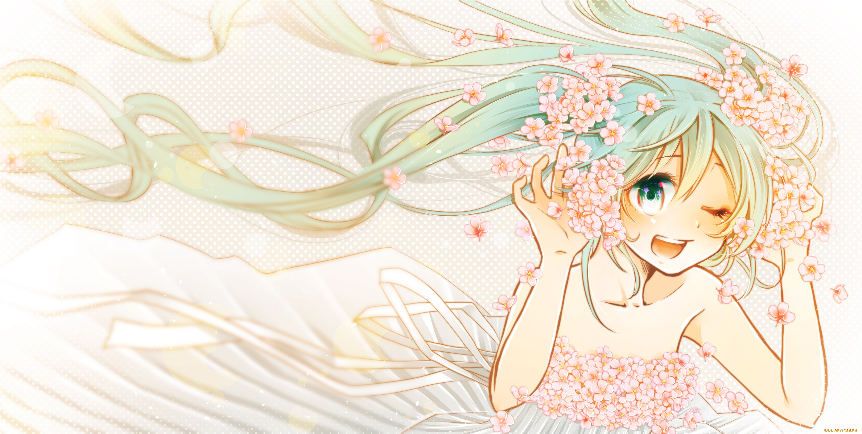 аниме, vocaloid, девочка