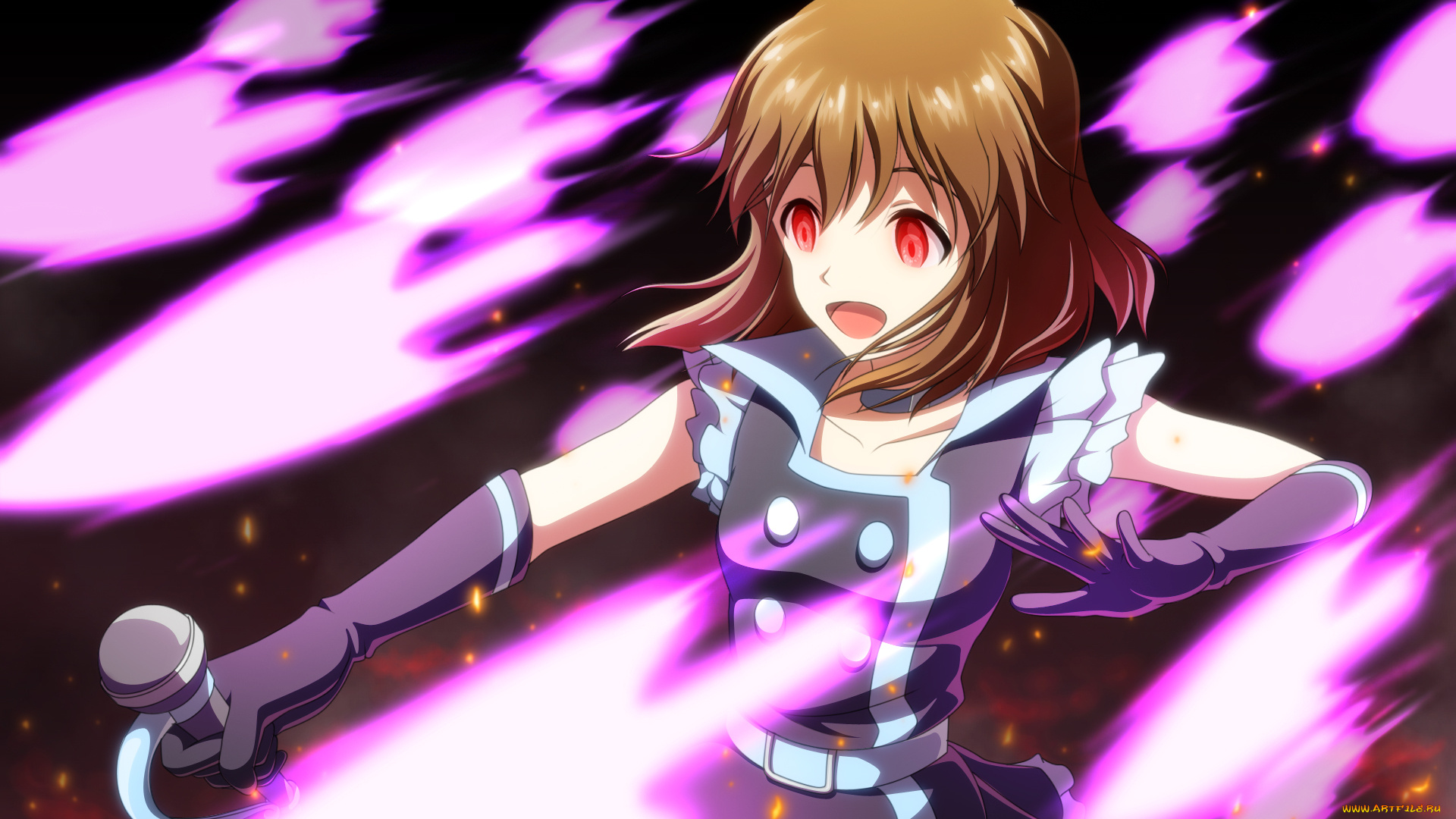 аниме, idolm@ster, фон, взгляд, девушка