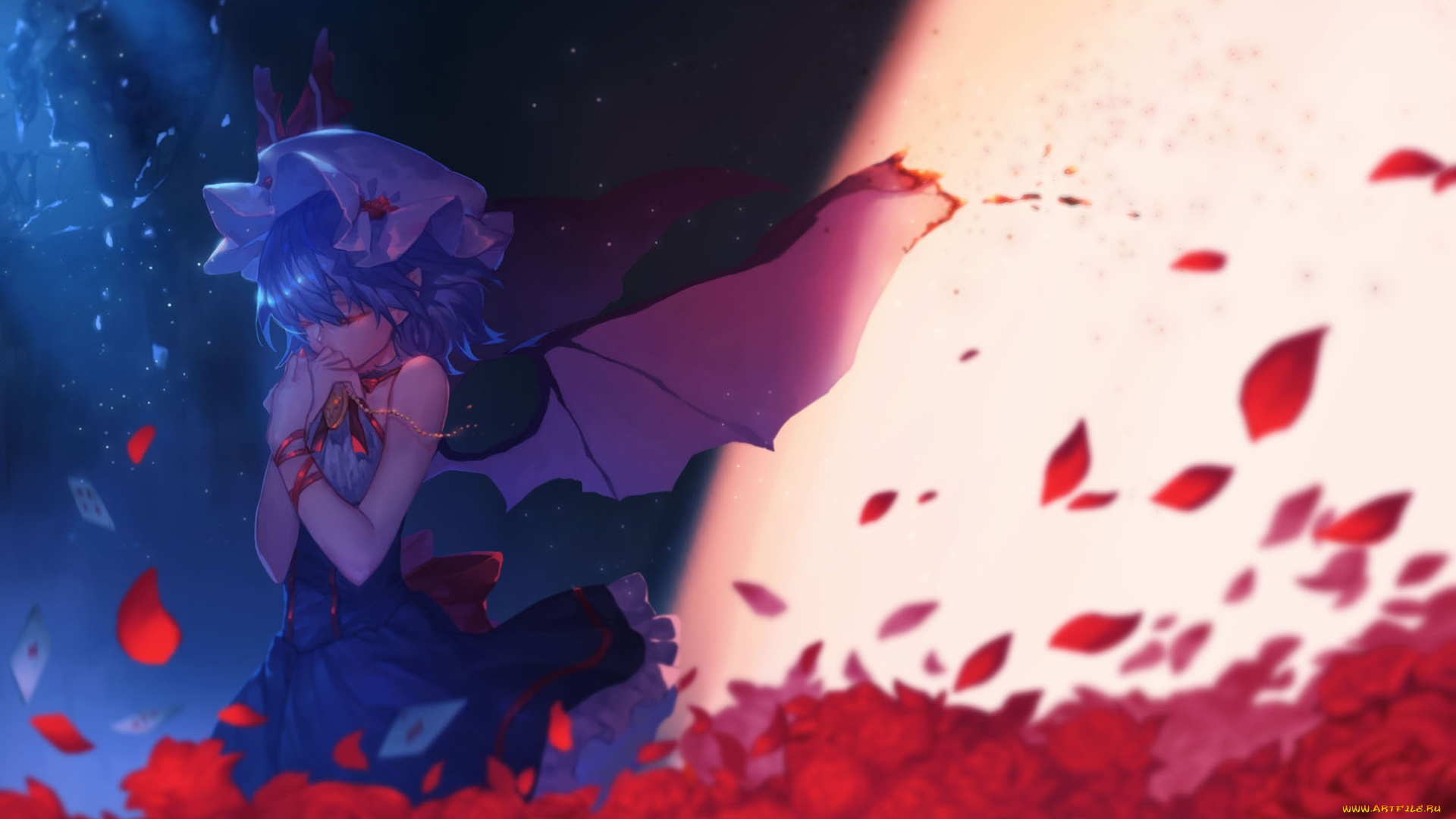 аниме, touhou, project, remilia, scarlet, черная, магия, заклятие, kiyomasa, ren