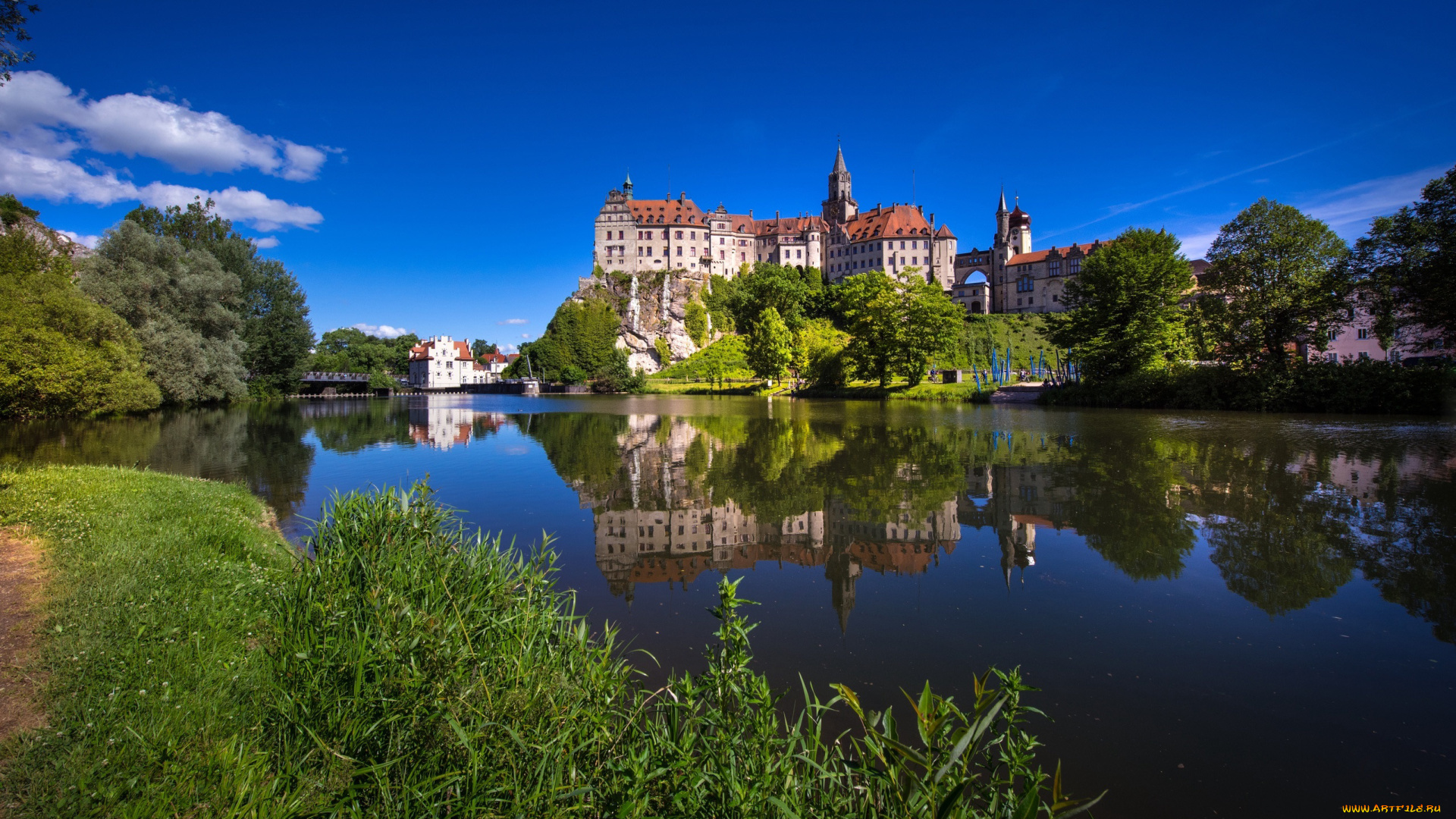 castle, sigmaringen, города, замки, германии, castle, sigmaringen