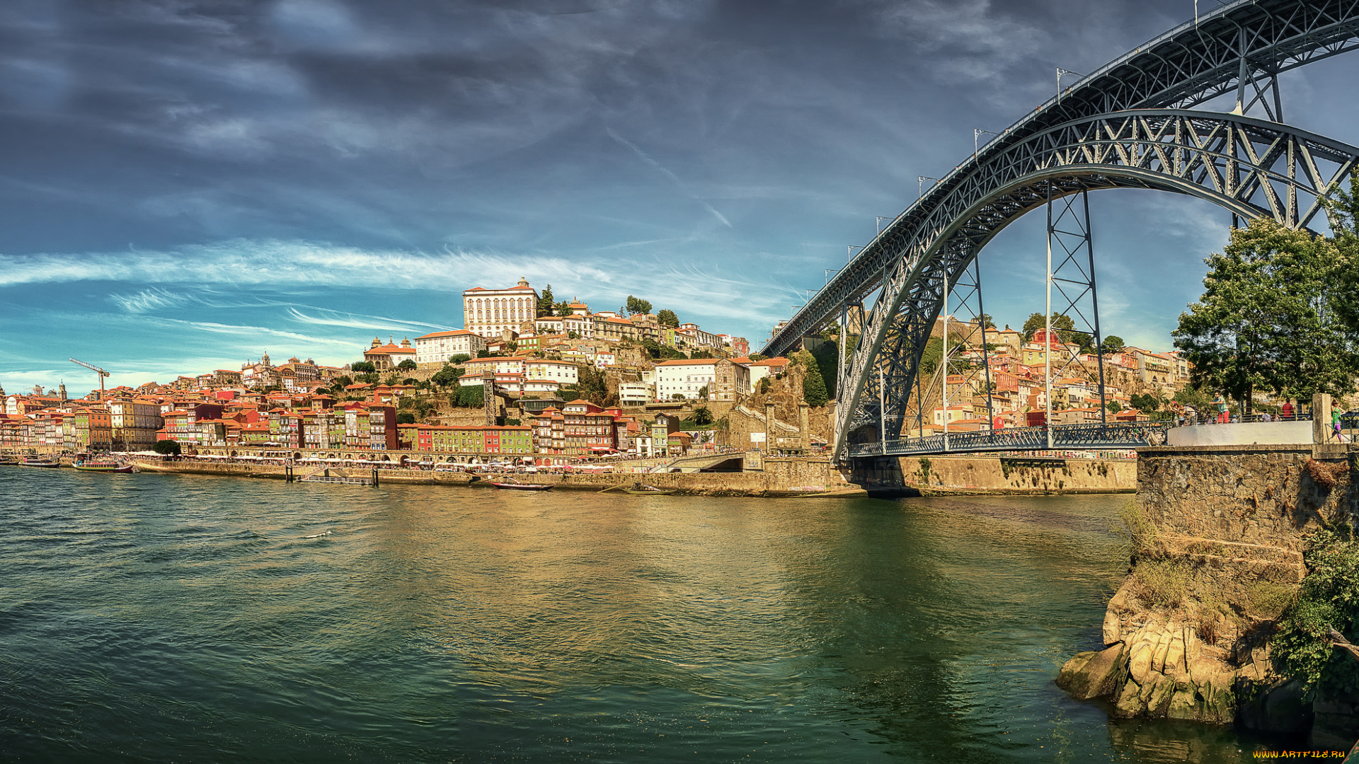 don, luis, города, -, мосты, река, мост