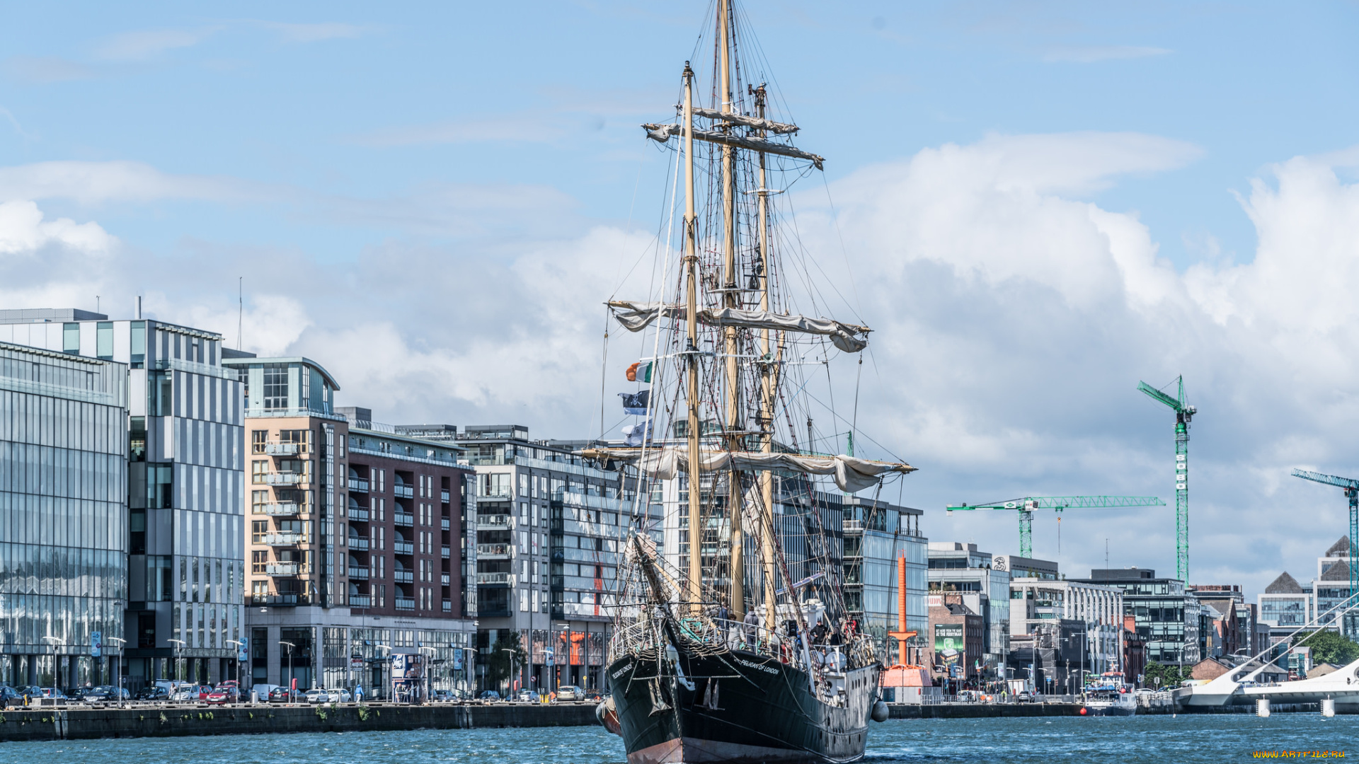 корабли, парусники, мачты, паруса