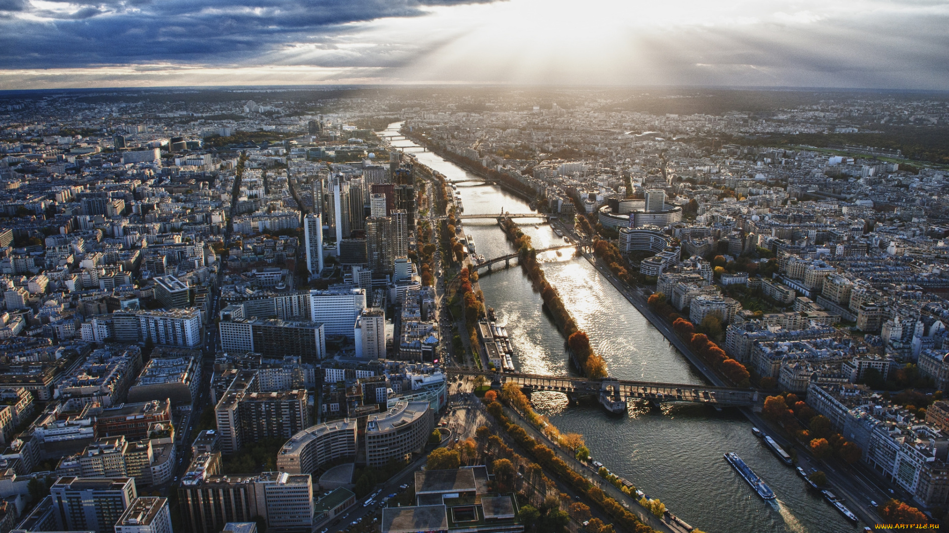 paris, города, париж, , франция, панорама