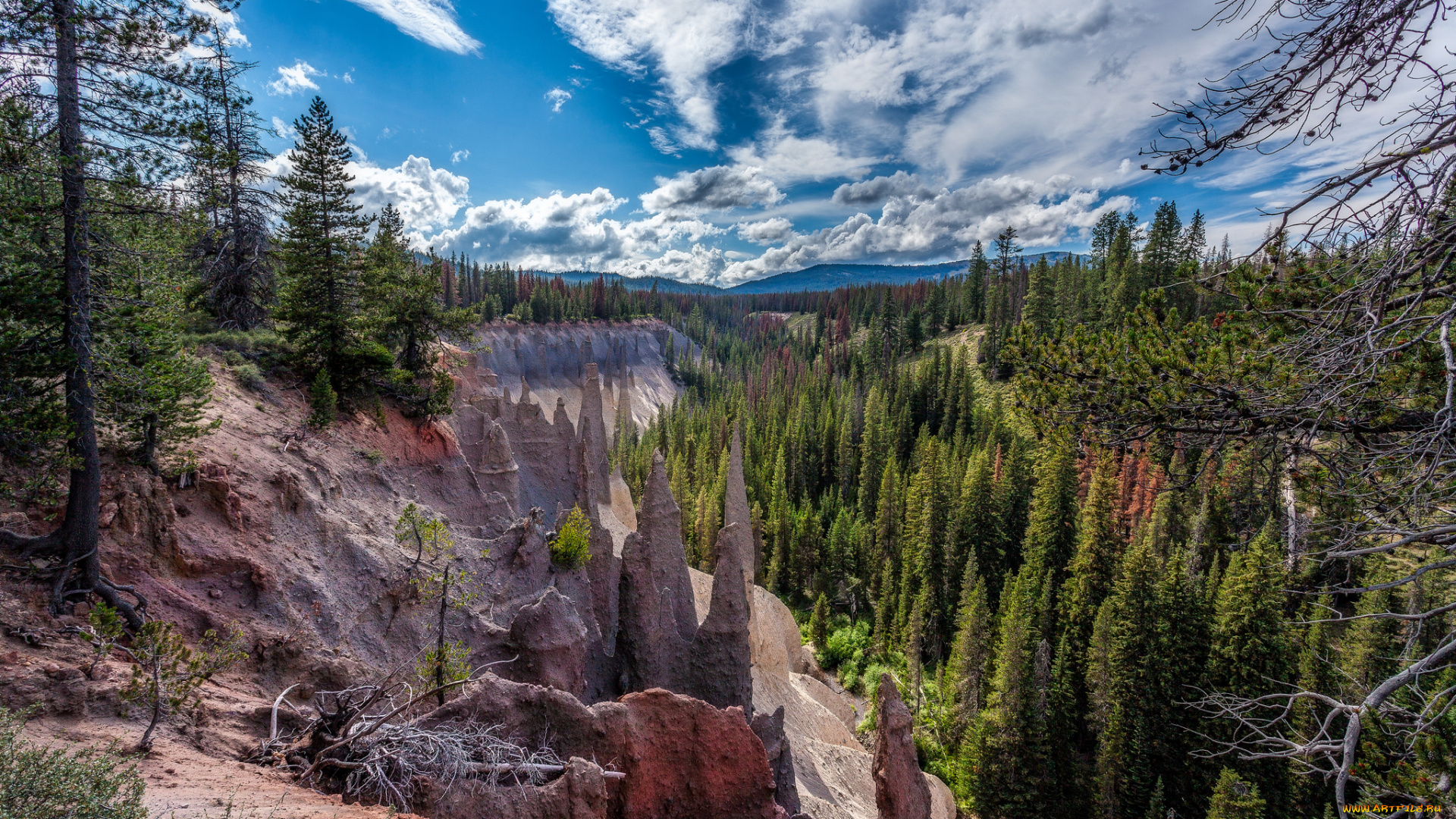 природа, горы, простор