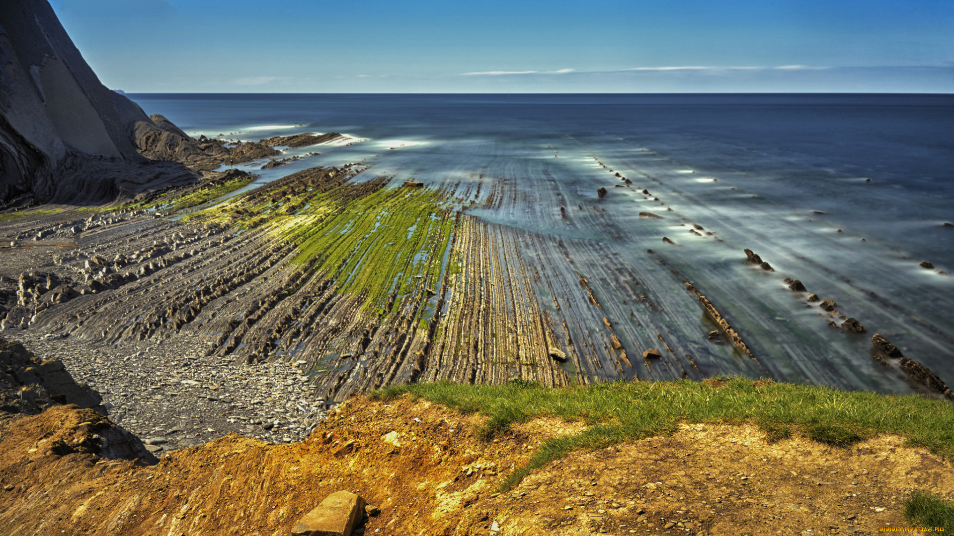 природа, побережье, море, берег