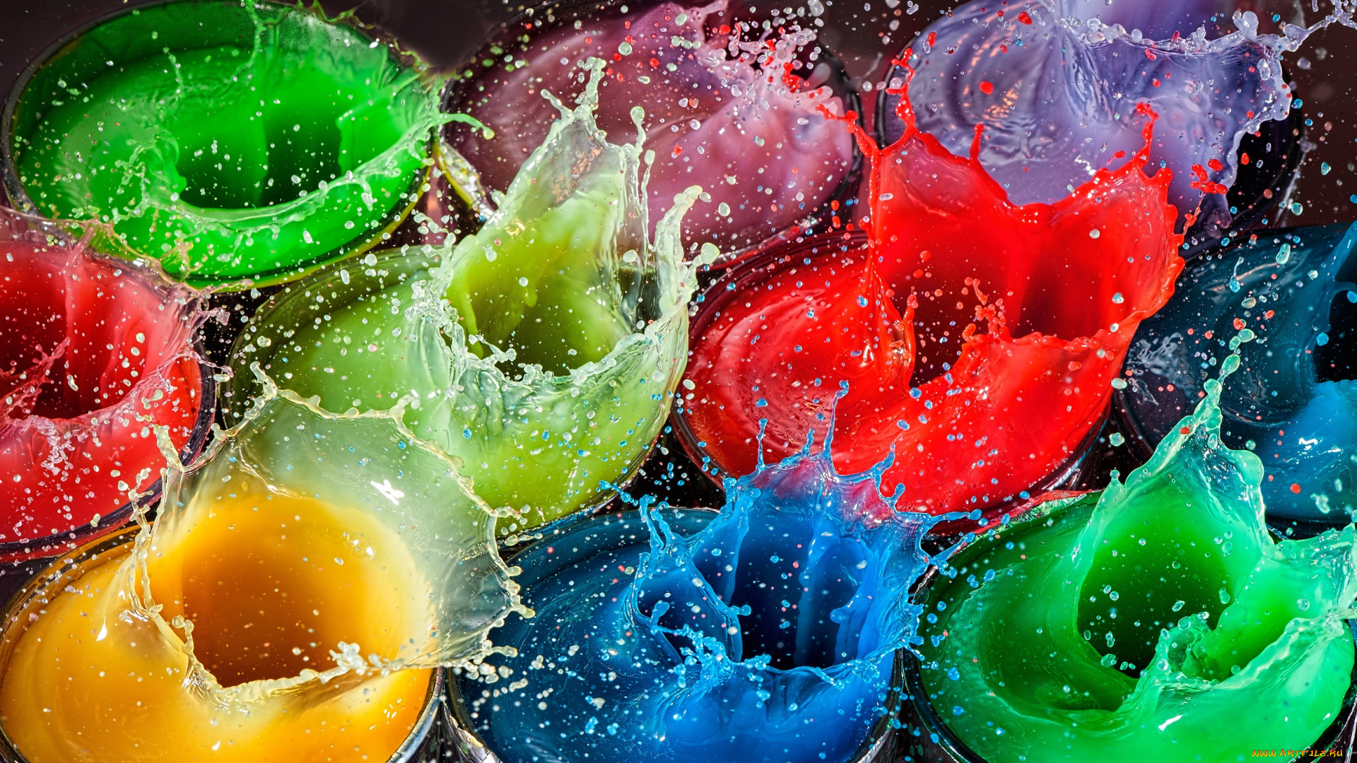 разное, капли, , брызги, , всплески, цвет, брызги