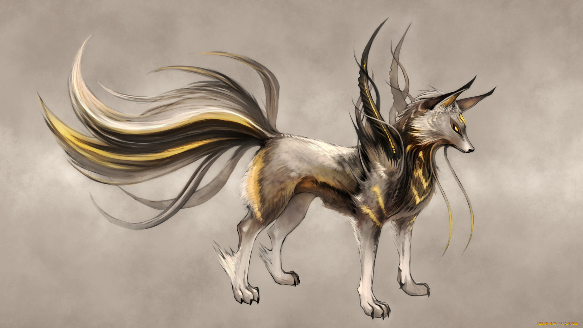 рисованное, животные, , сказочные, , мифические, зверь