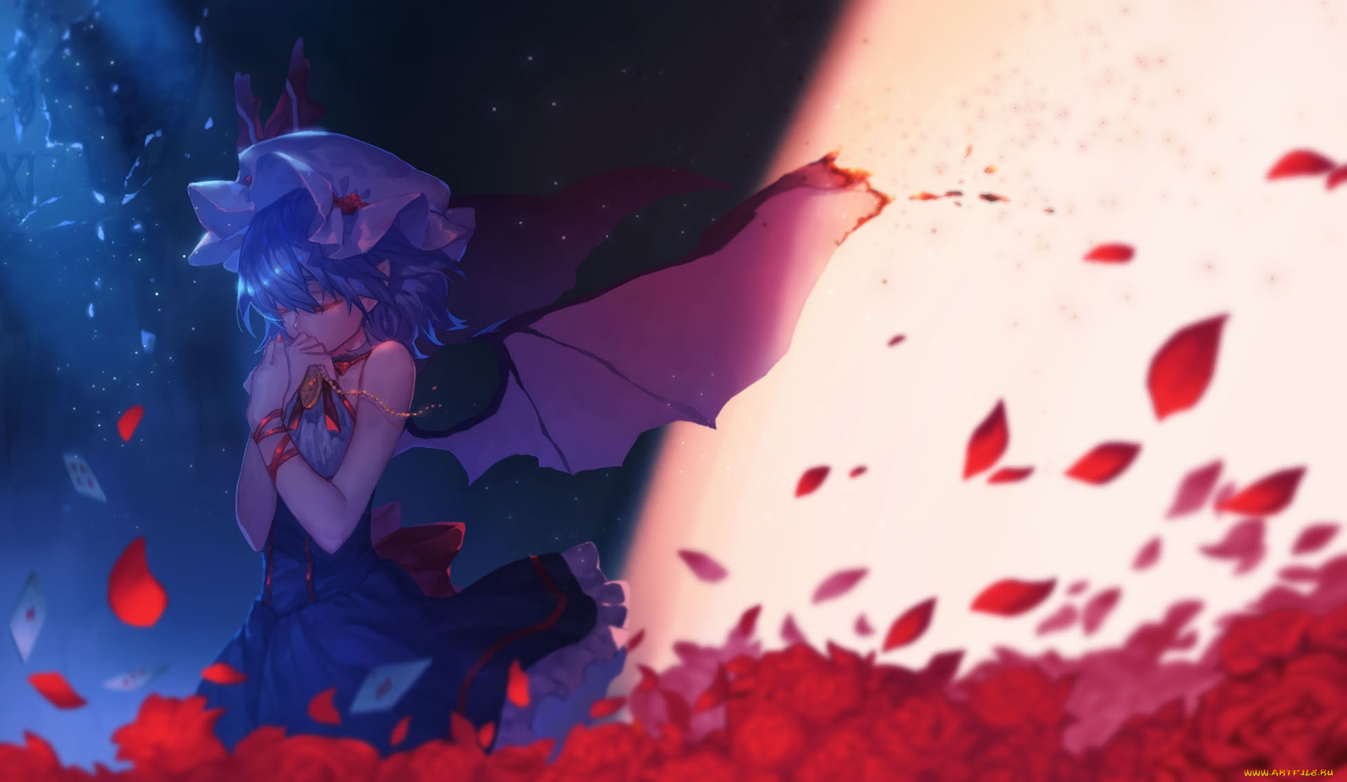 аниме, touhou, project, remilia, scarlet, черная, магия, заклятие, kiyomasa, ren