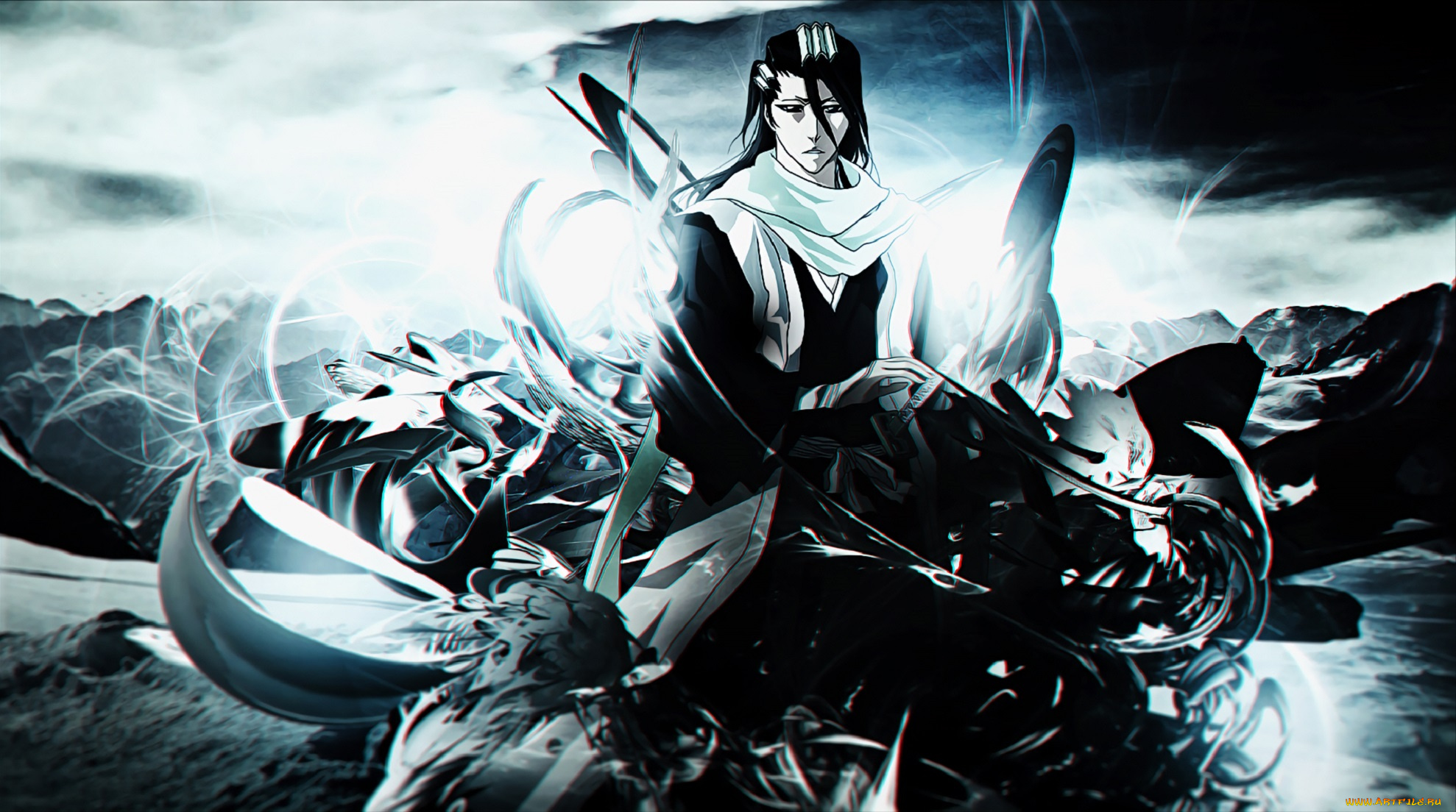 аниме, bleach, бьякуя