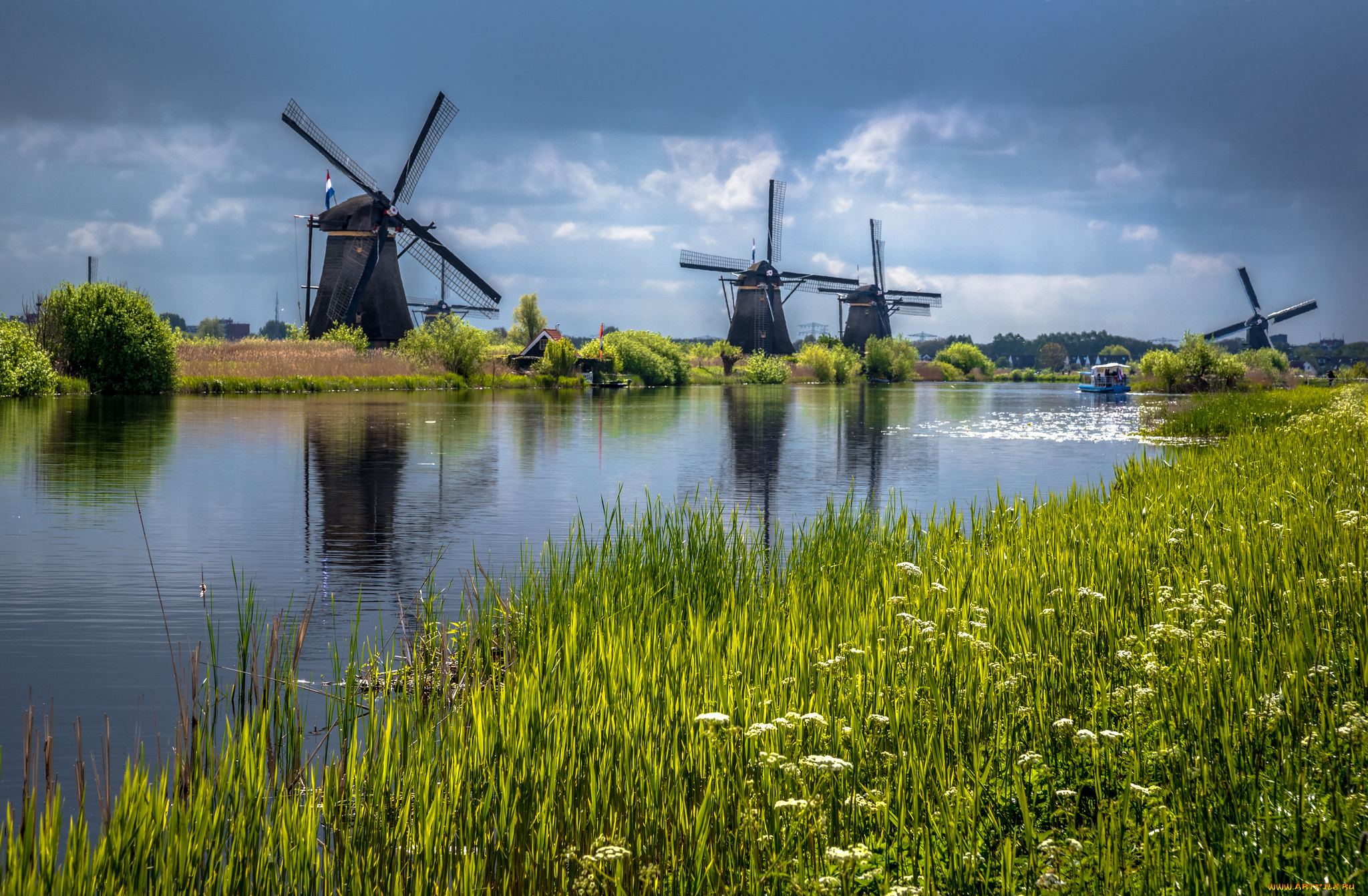 разное, мельницы, простор