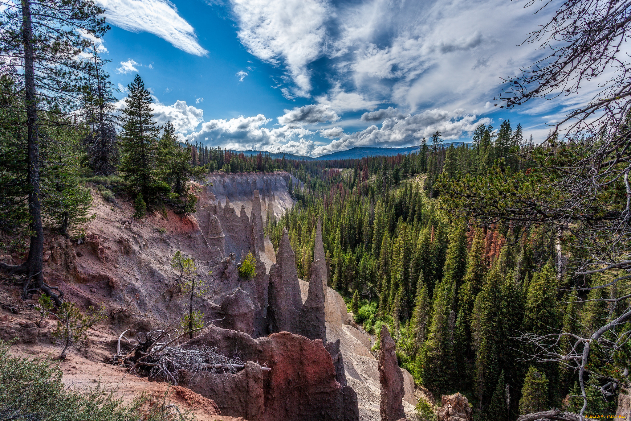 природа, горы, простор