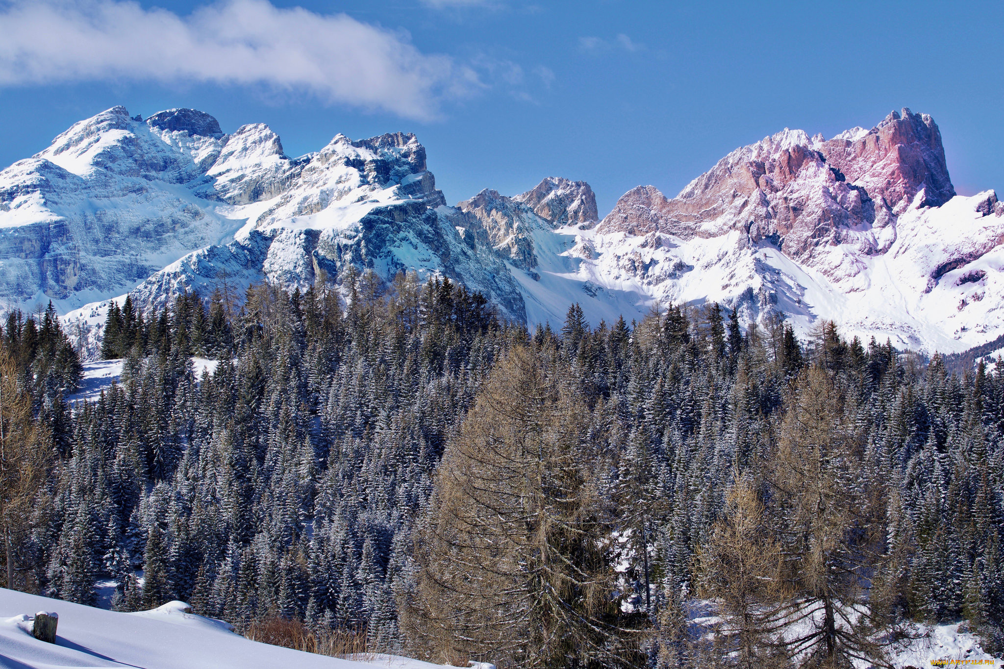 природа, горы, простор