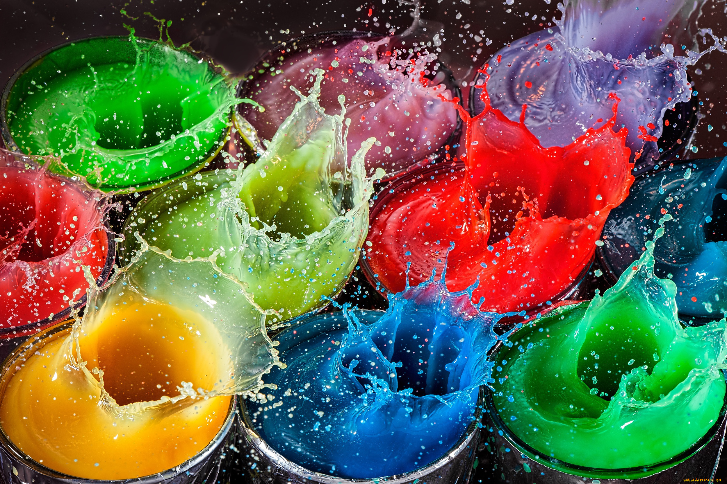разное, капли, , брызги, , всплески, цвет, брызги