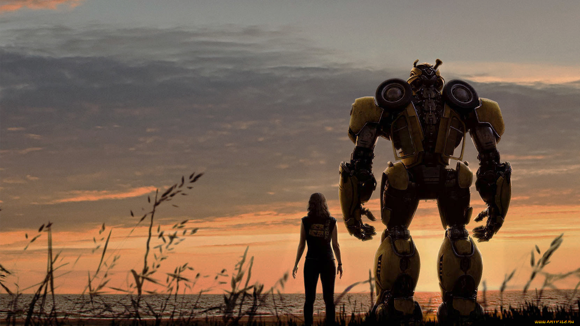 bumblebee, , 2018, кино, фильмы, bumblebee, movie, бамблби, фантастика, постер, хейли, cтейнфилд