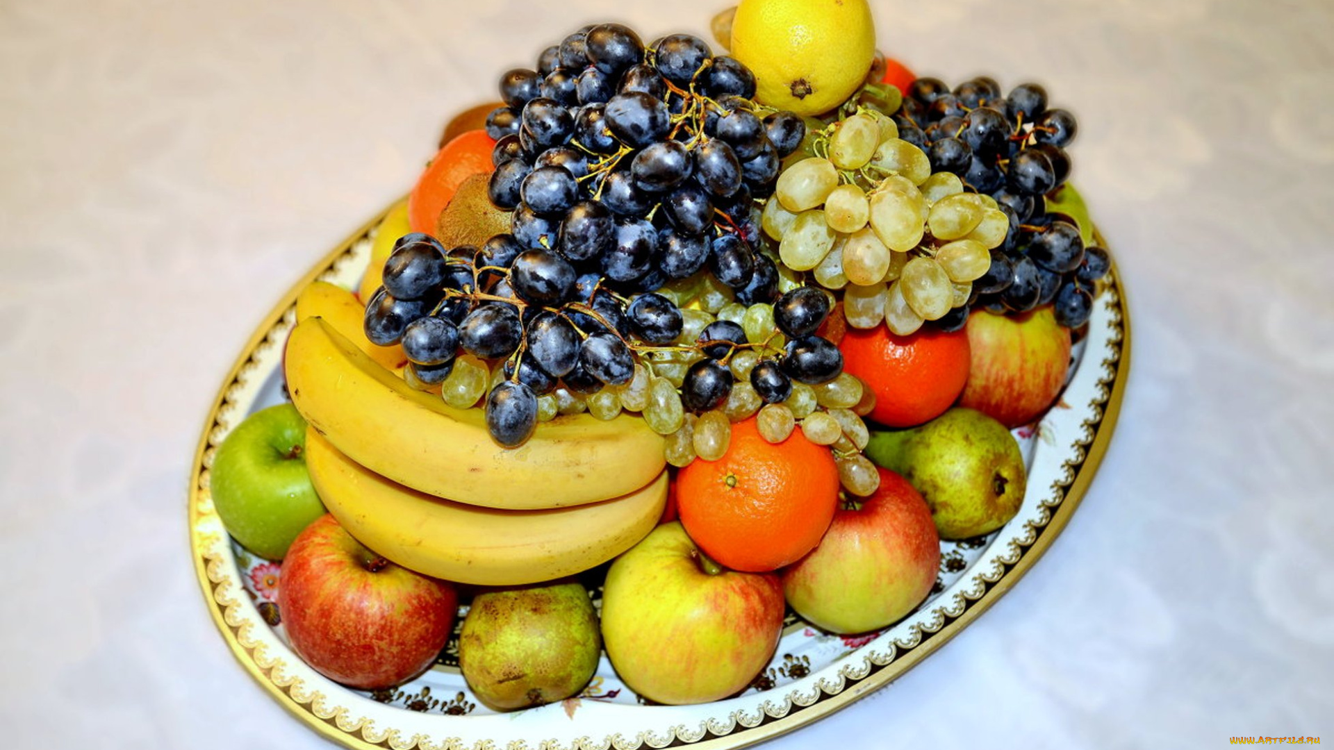 еда, фрукты, , ягоды, яблоки, бананы, виноград