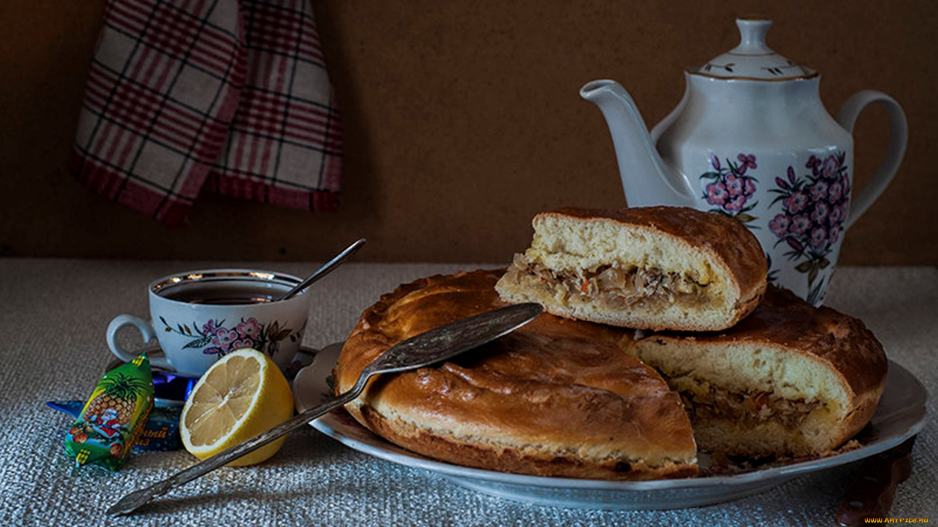 еда, пироги, натюрморт