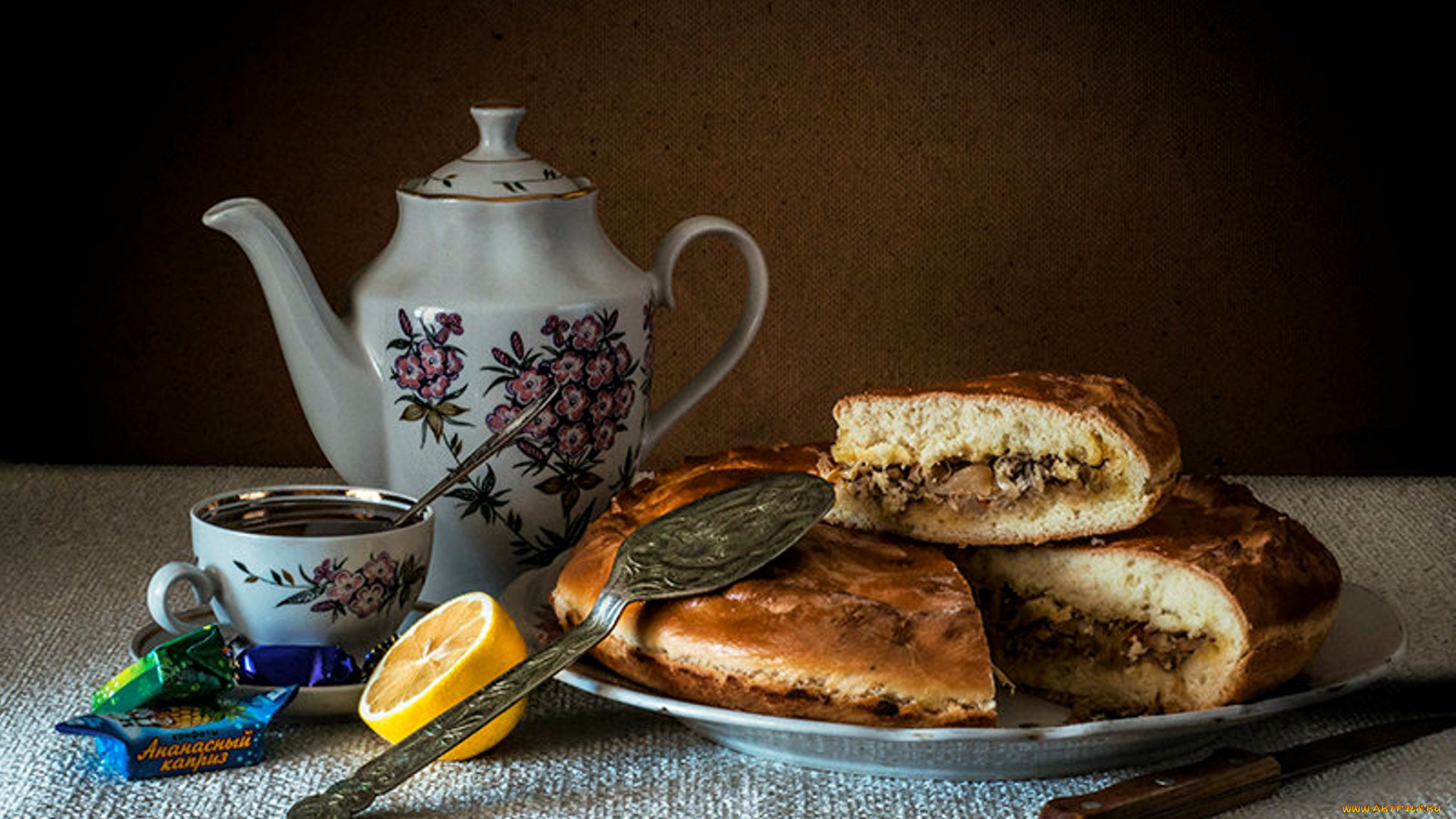 еда, пироги, натюрморт