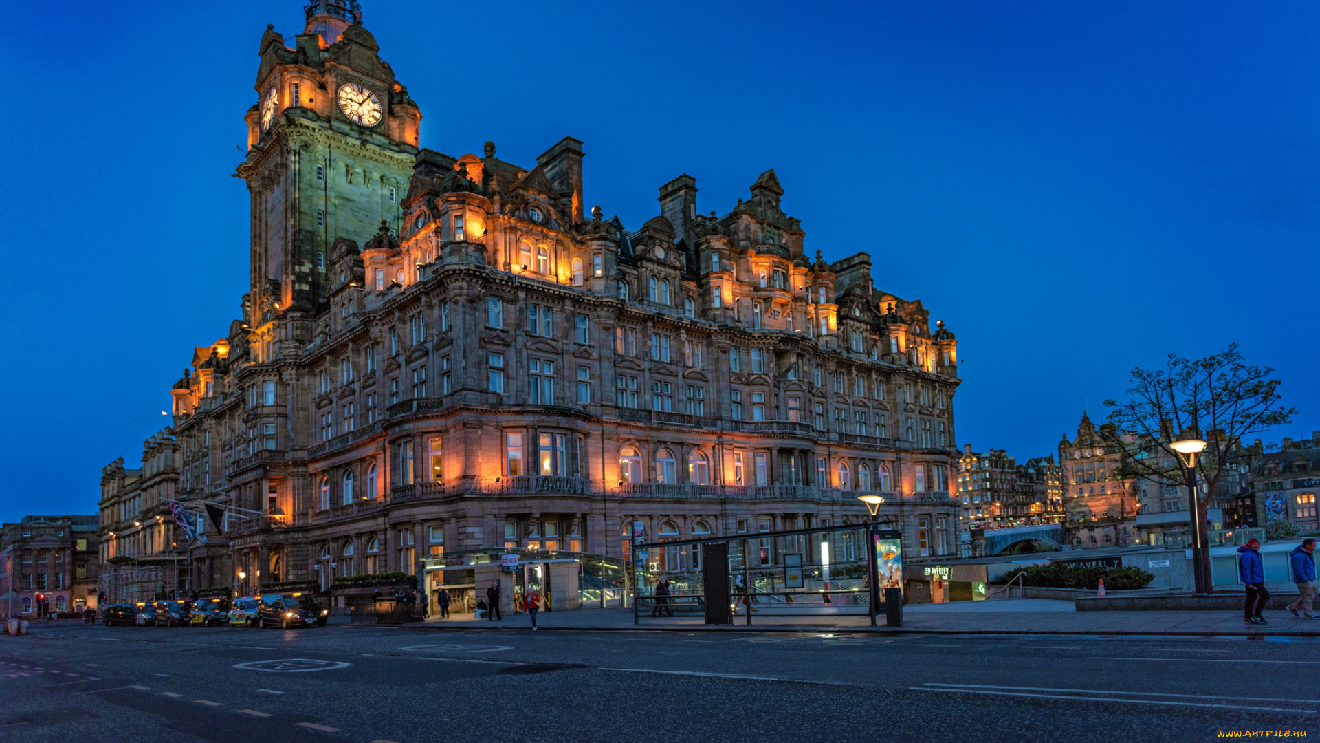 города, эдинбург, , шотландия, здание, дорога, balmoral, hotel, отель, scotland, эдинбург, edinburgh