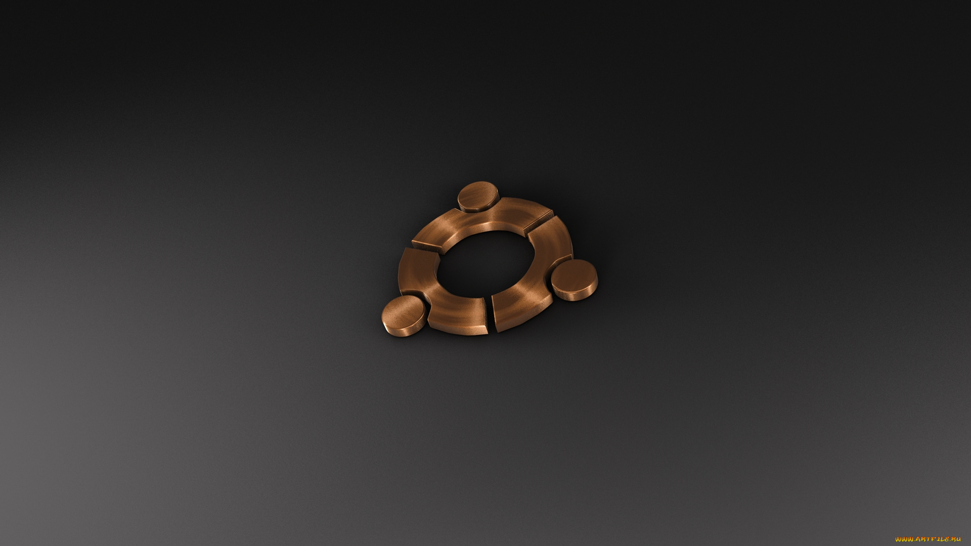 компьютеры, ubuntu, linux, фон, логотип