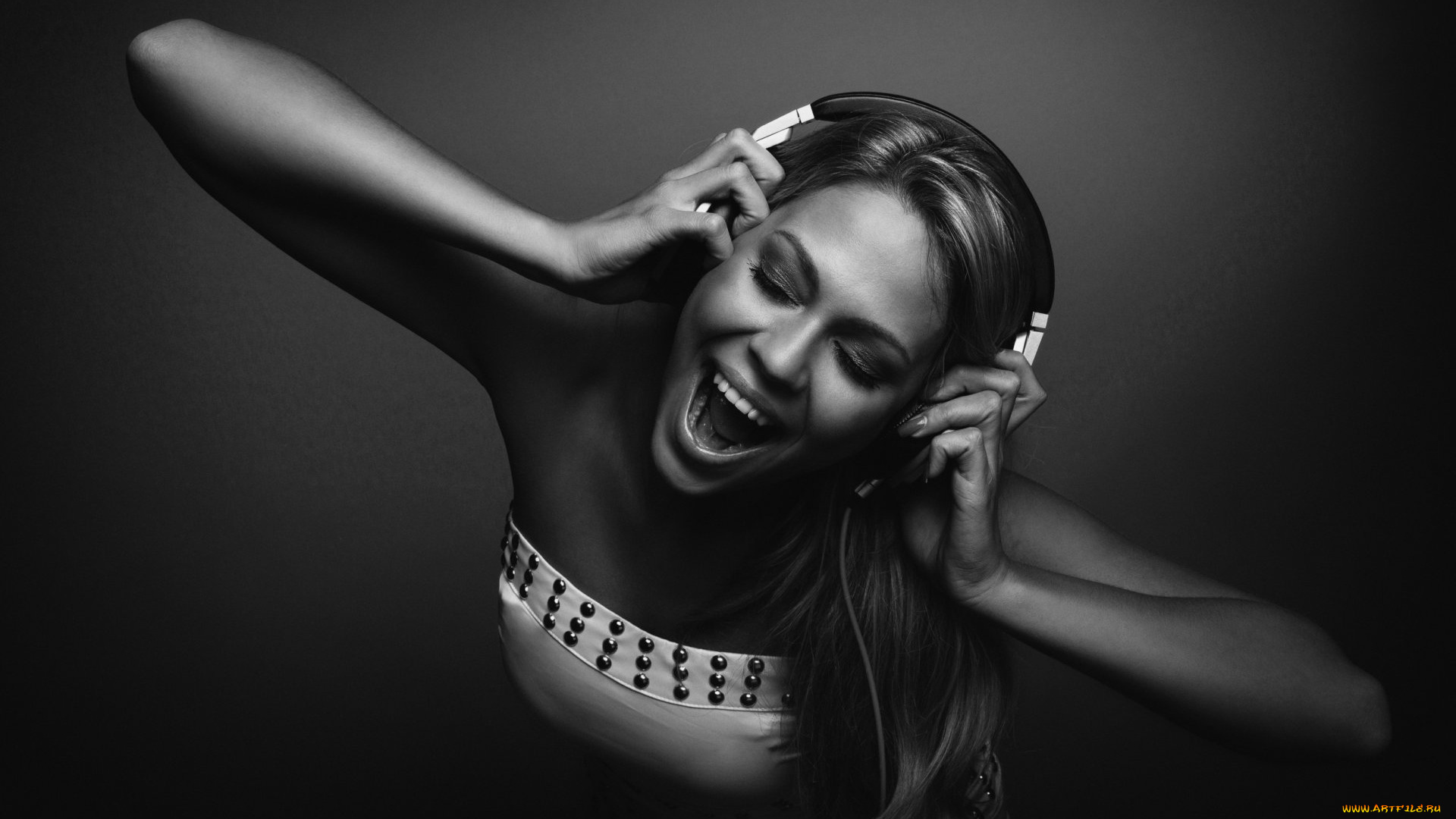 музыка, -другое, эмоции, наушники, девушка