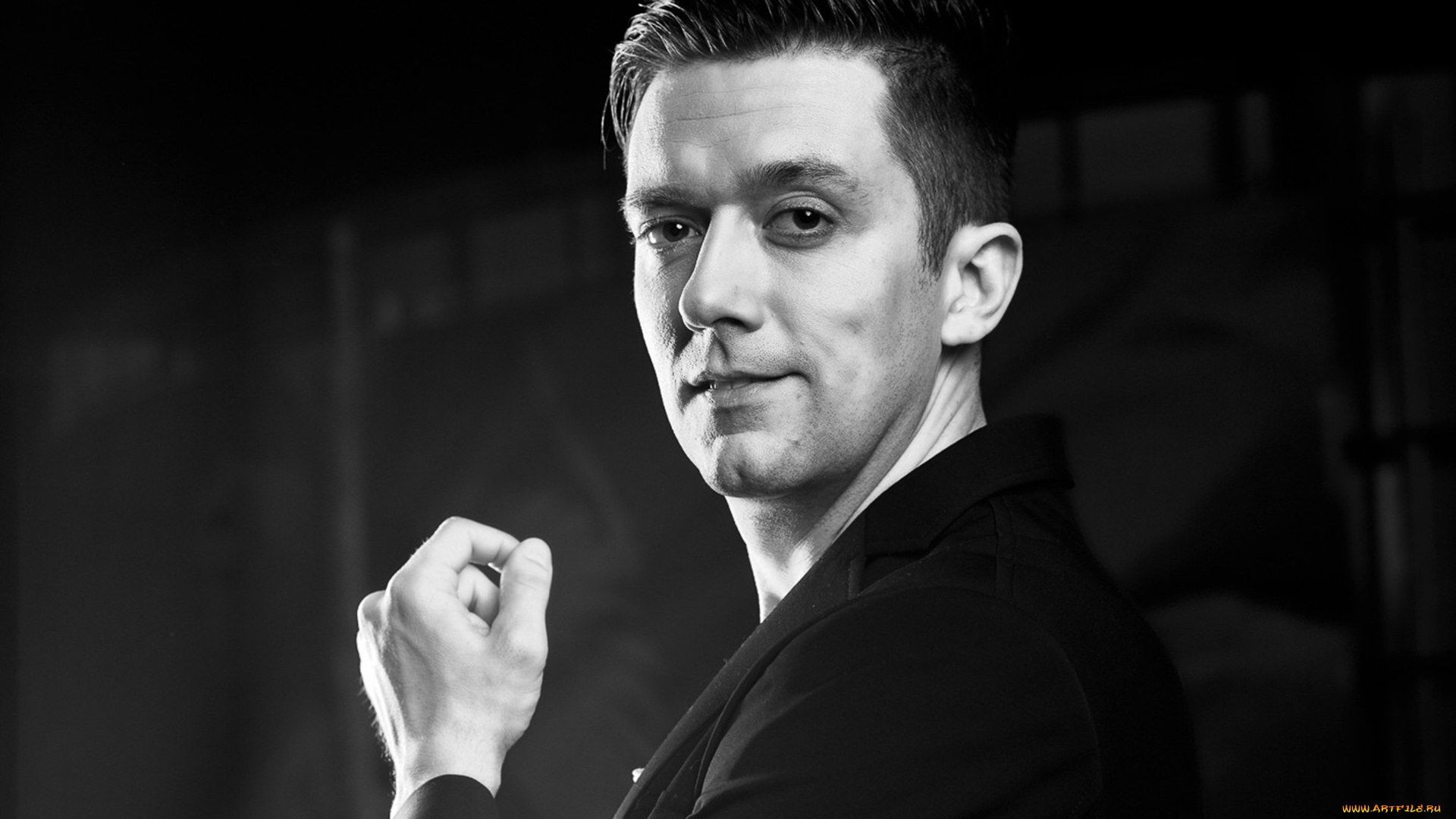 музыка, евровидение, Черногория, montenegro, vanya, radovanovich, мужчина, пиджак, лицо, черно-белая