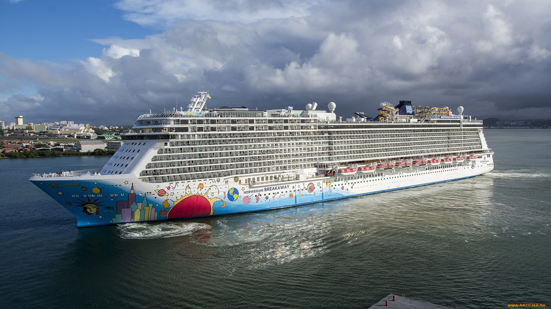 norwegian, breakaway, корабли, лайнеры, лайнер, круиз