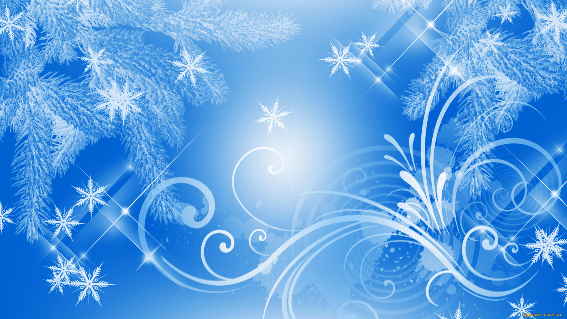 праздничные, векторная, графика, , новый, год, снежинки