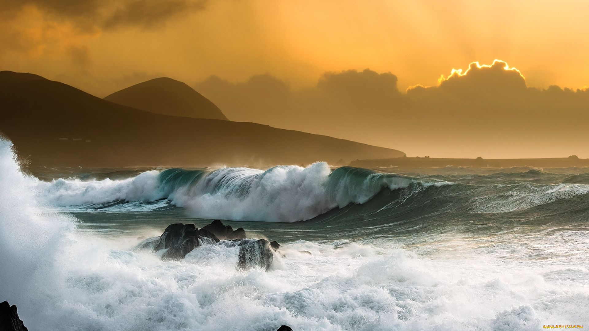 природа, моря, океаны, берег, волны