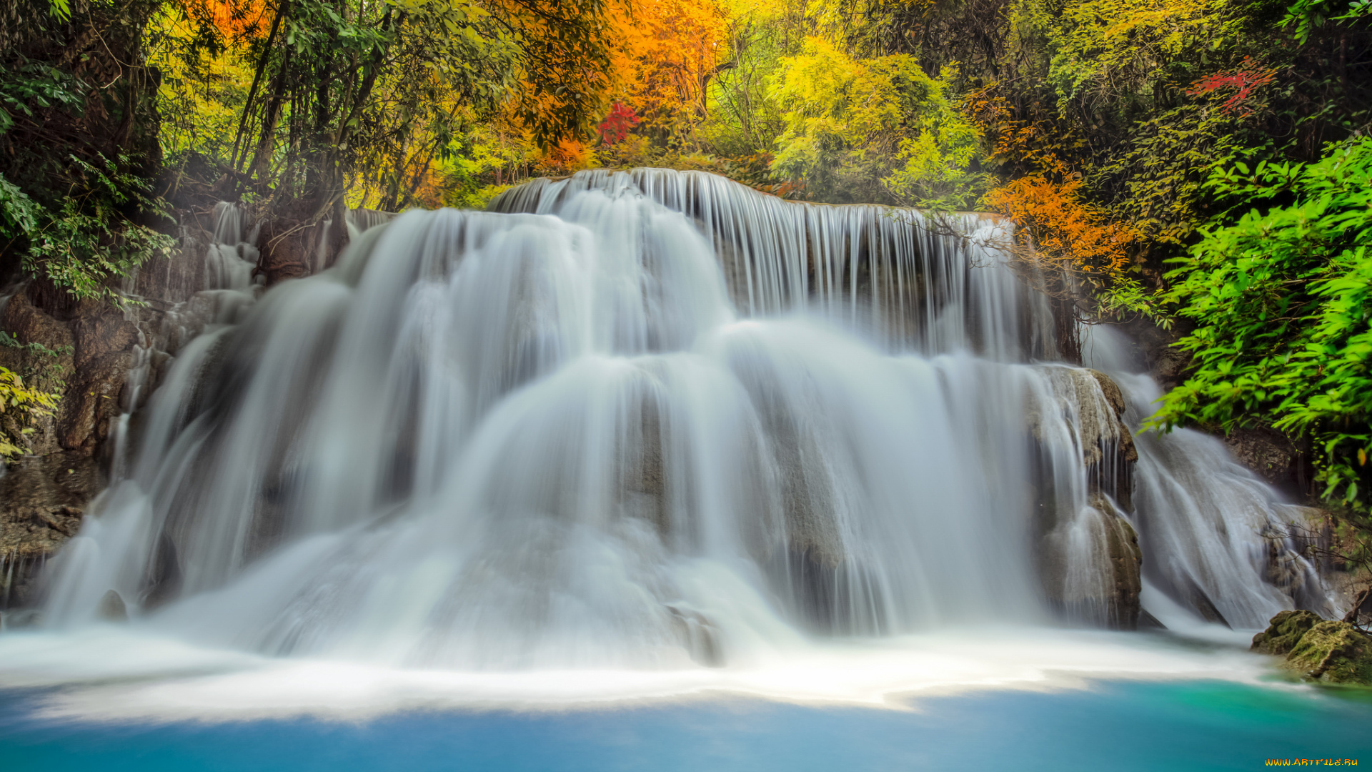 природа, водопады, простор