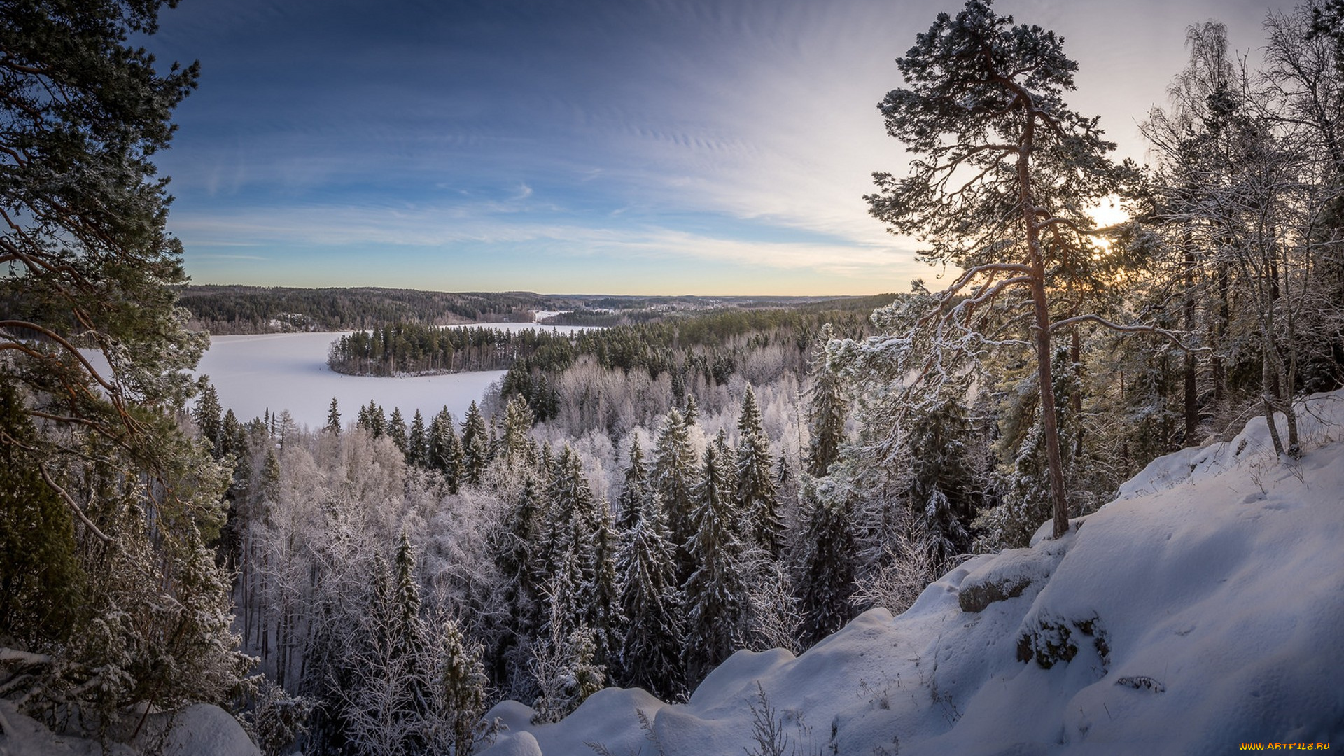 природа, зима, простор