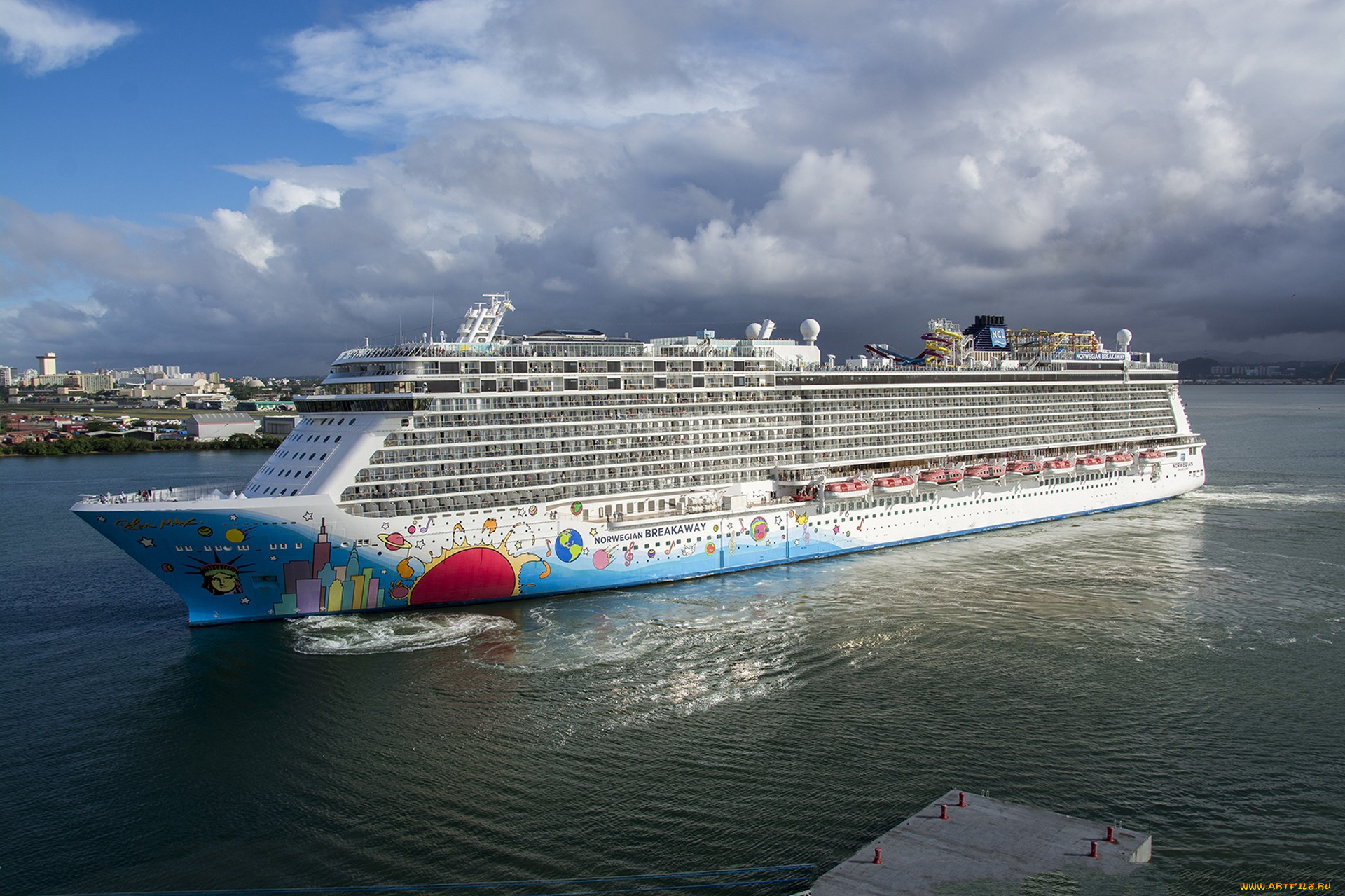 norwegian, breakaway, корабли, лайнеры, лайнер, круиз