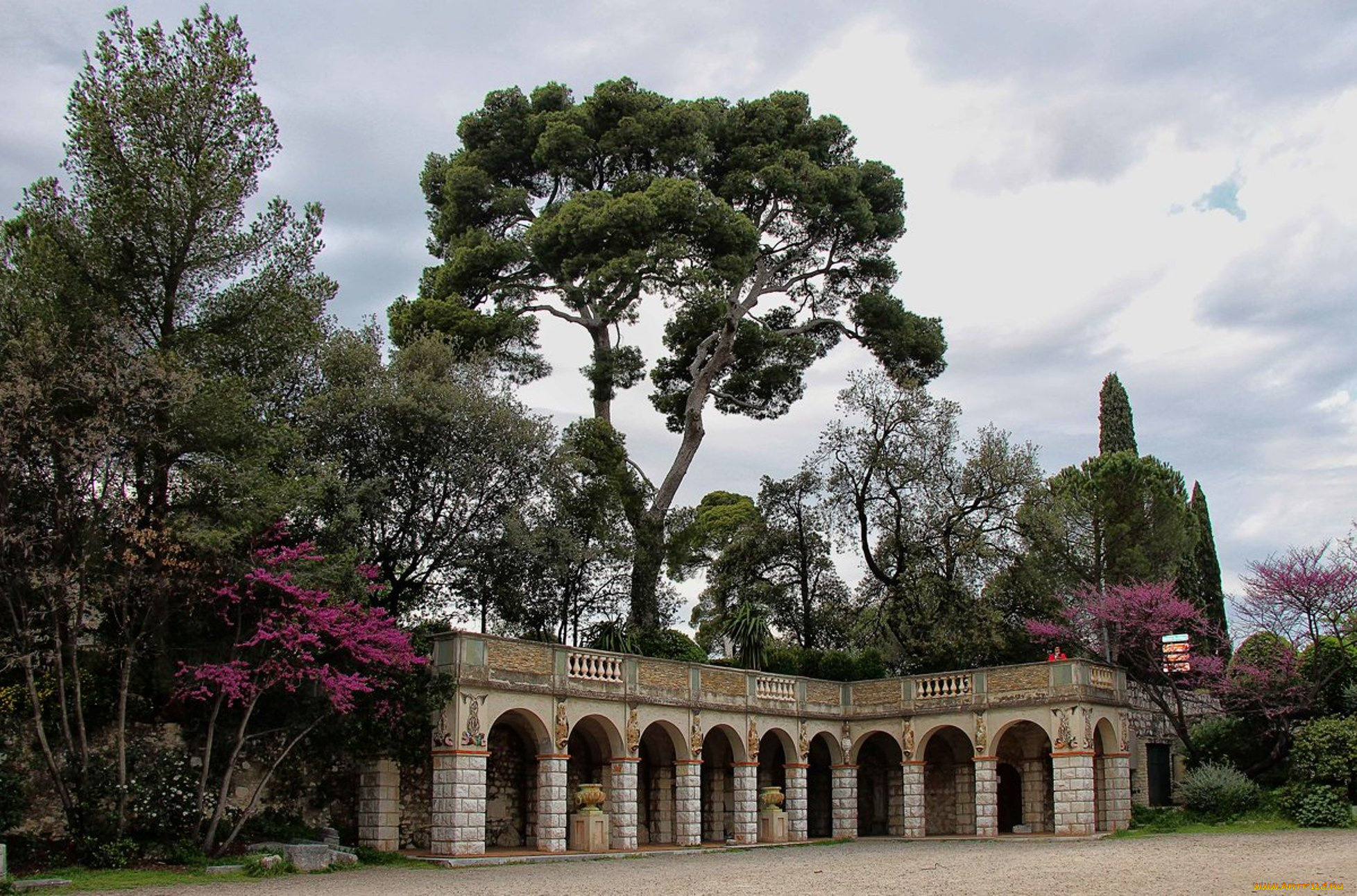 города, -, другое, дом, здание, город, деревья