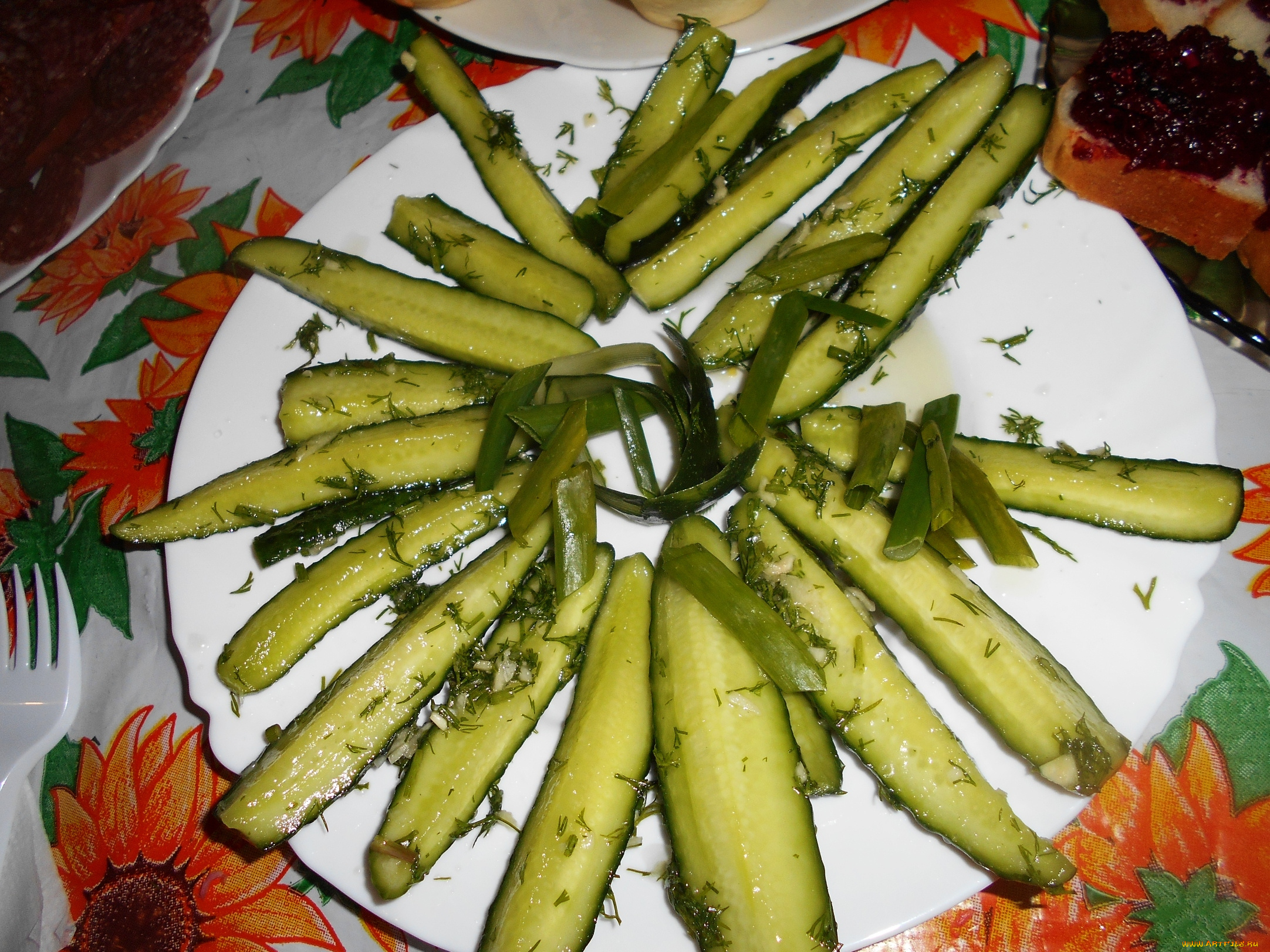 еда, огурцы