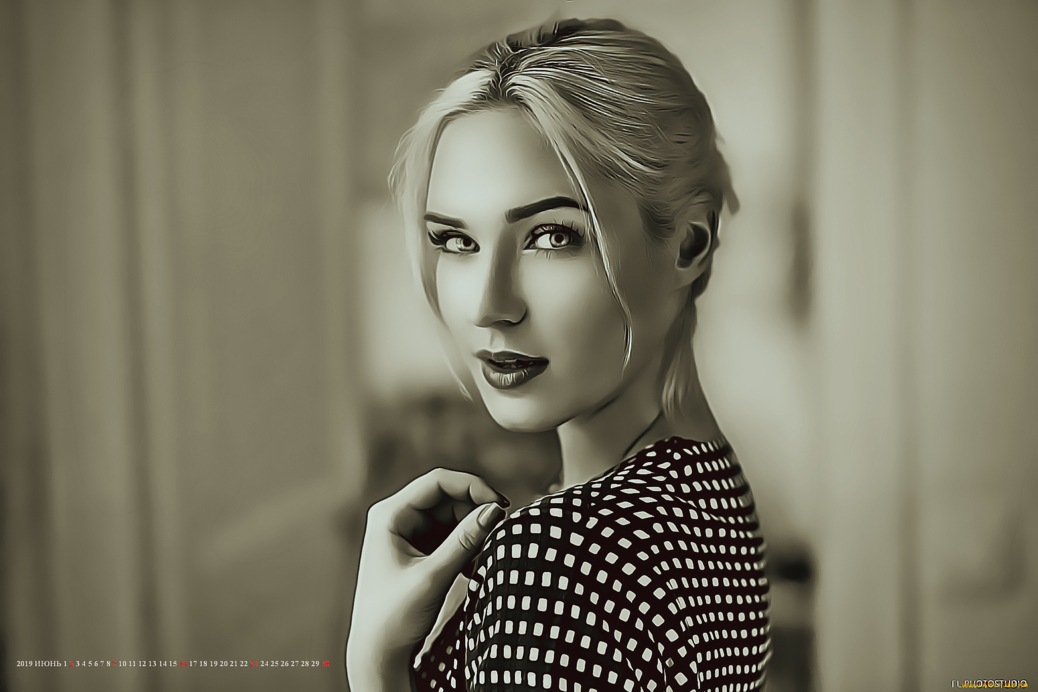 календари, компьютерный, дизайн, calendar, взгляд, лицо, девушка