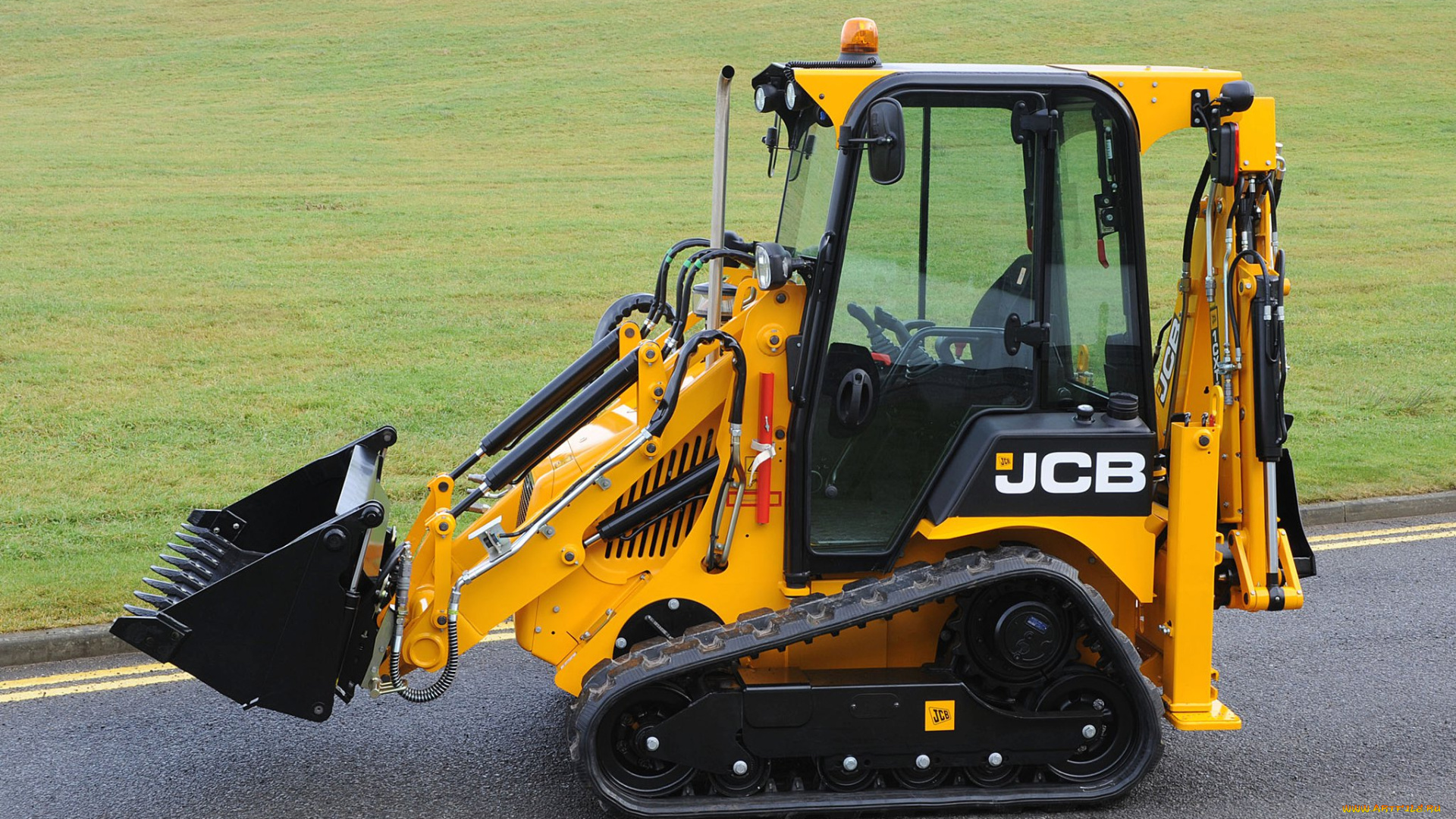 техника, тракторы, на, гусенецах, jcb