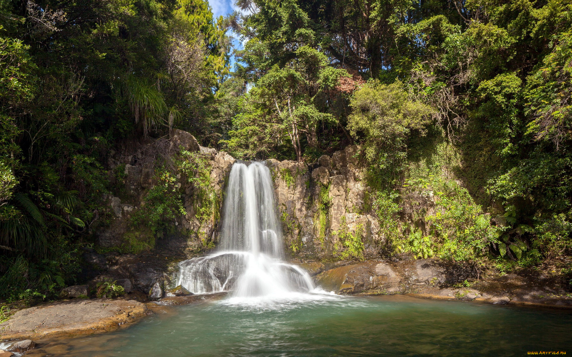 природа, водопады, поток, водопад, вода